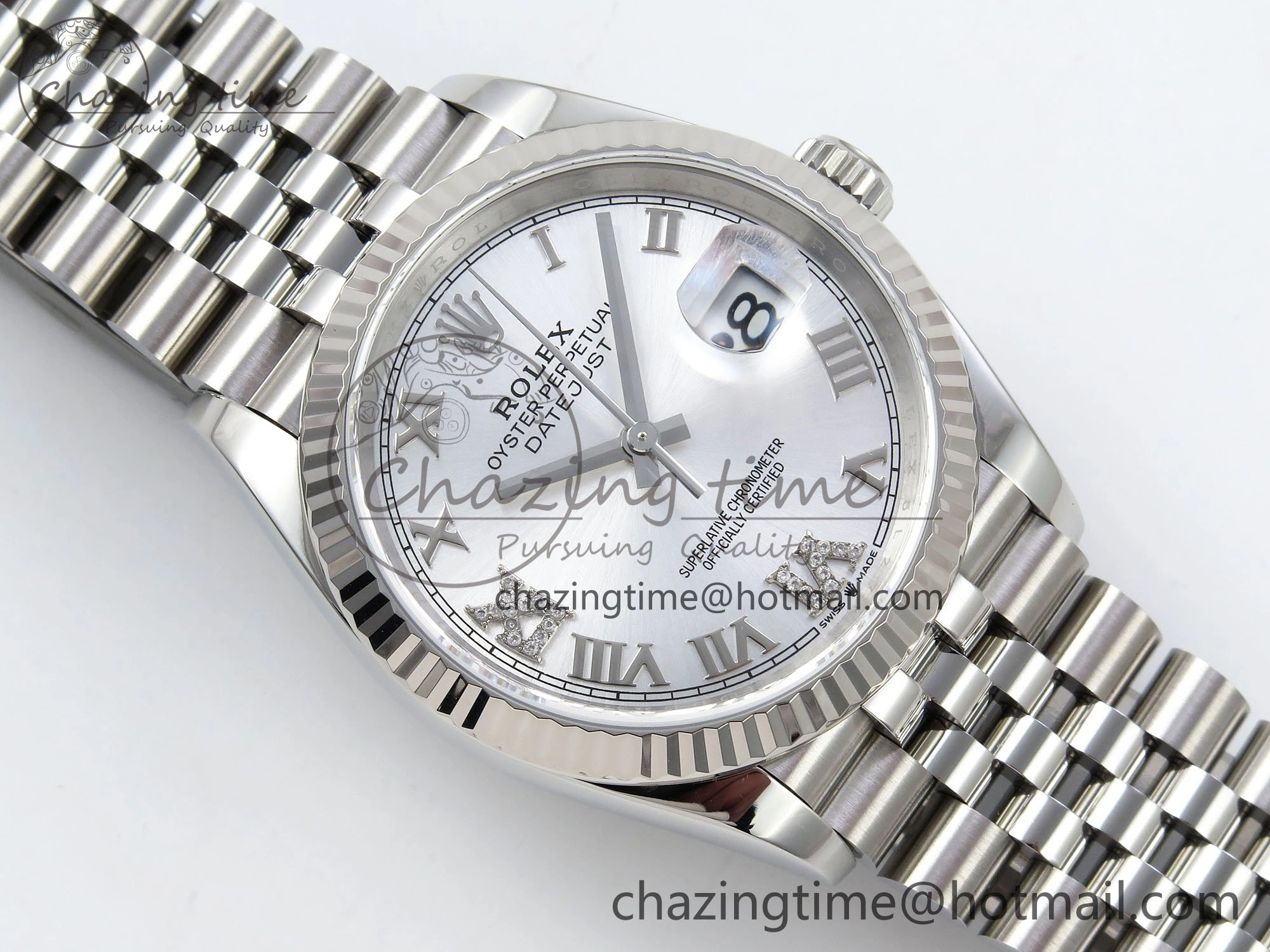 DateJust 36 126234 APF 1:1 Best Edition 904L Steel Silver Diamond Roman Dial on Jubilee Bracelet VR Affordable 1535