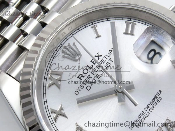 DateJust 36 126234 APF 1:1 Best Edition 904L Steel Silver Diamond Roman Dial on Jubilee Bracelet VR Affordable 1535