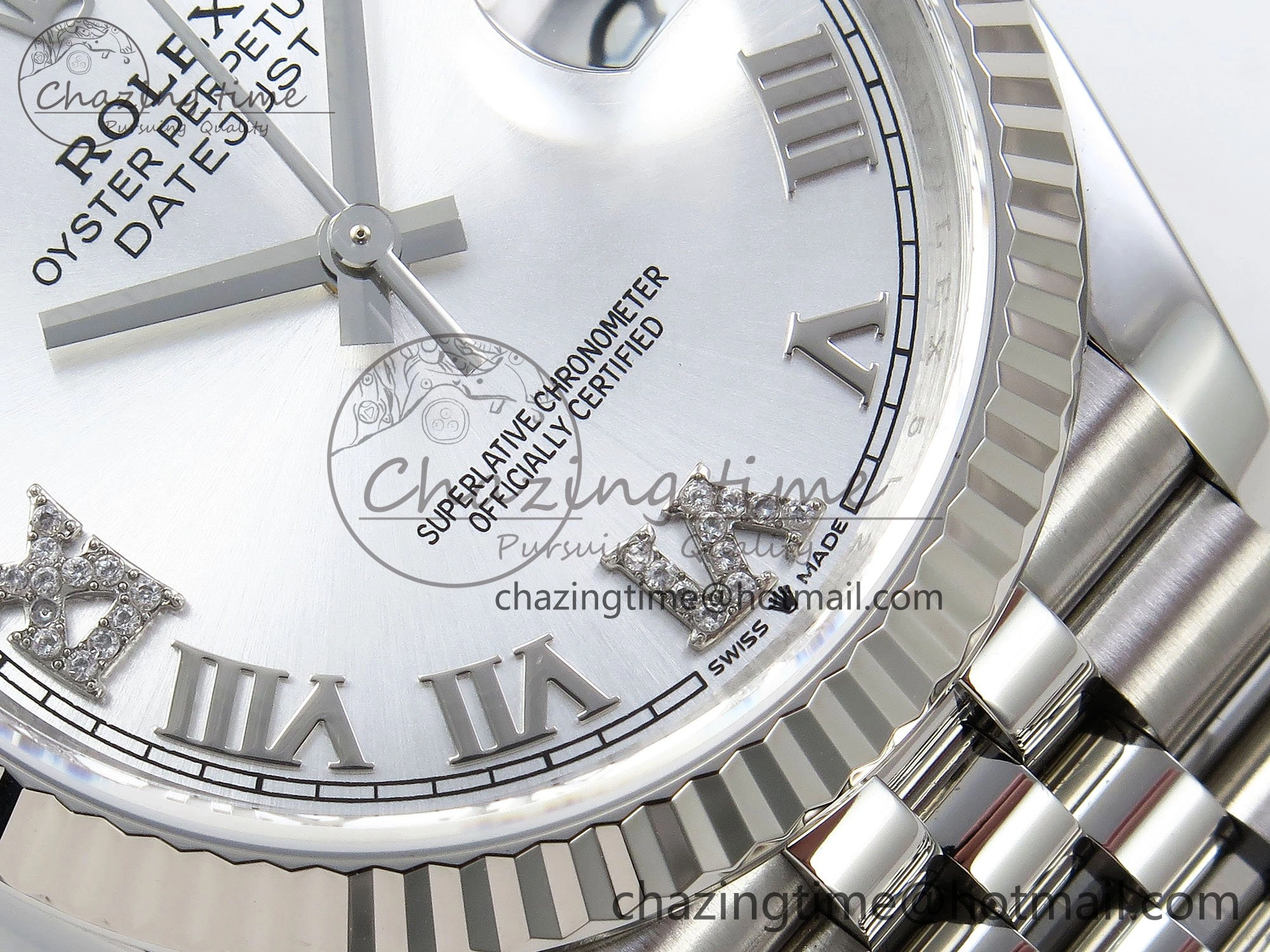 DateJust 36 126234 APF 1:1 Best Edition 904L Steel Silver Diamond Roman Dial on Jubilee Bracelet VR Affordable 1535