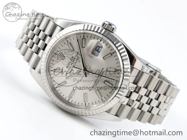 DateJust 36 126234 APF 1:1 Best Edition 904L Steel Silver Sitck Dial on SS Jubilee Bracelet VR ZeroBulk 1579