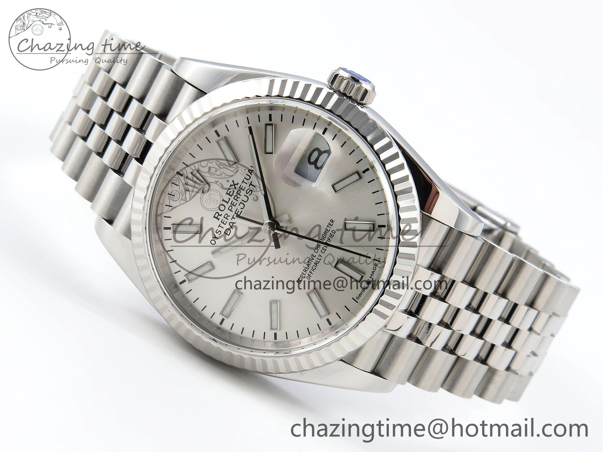 DateJust 36 126234 APF 1:1 Best Edition 904L Steel Silver Sitck Dial on SS Jubilee Bracelet VR ZeroBulk 1579