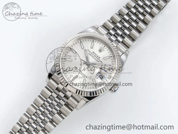 DateJust 36 126234 APF 1:1 Best Edition 904L Steel Silver Sitck Dial on SS Jubilee Bracelet VR ZeroBulk 1579