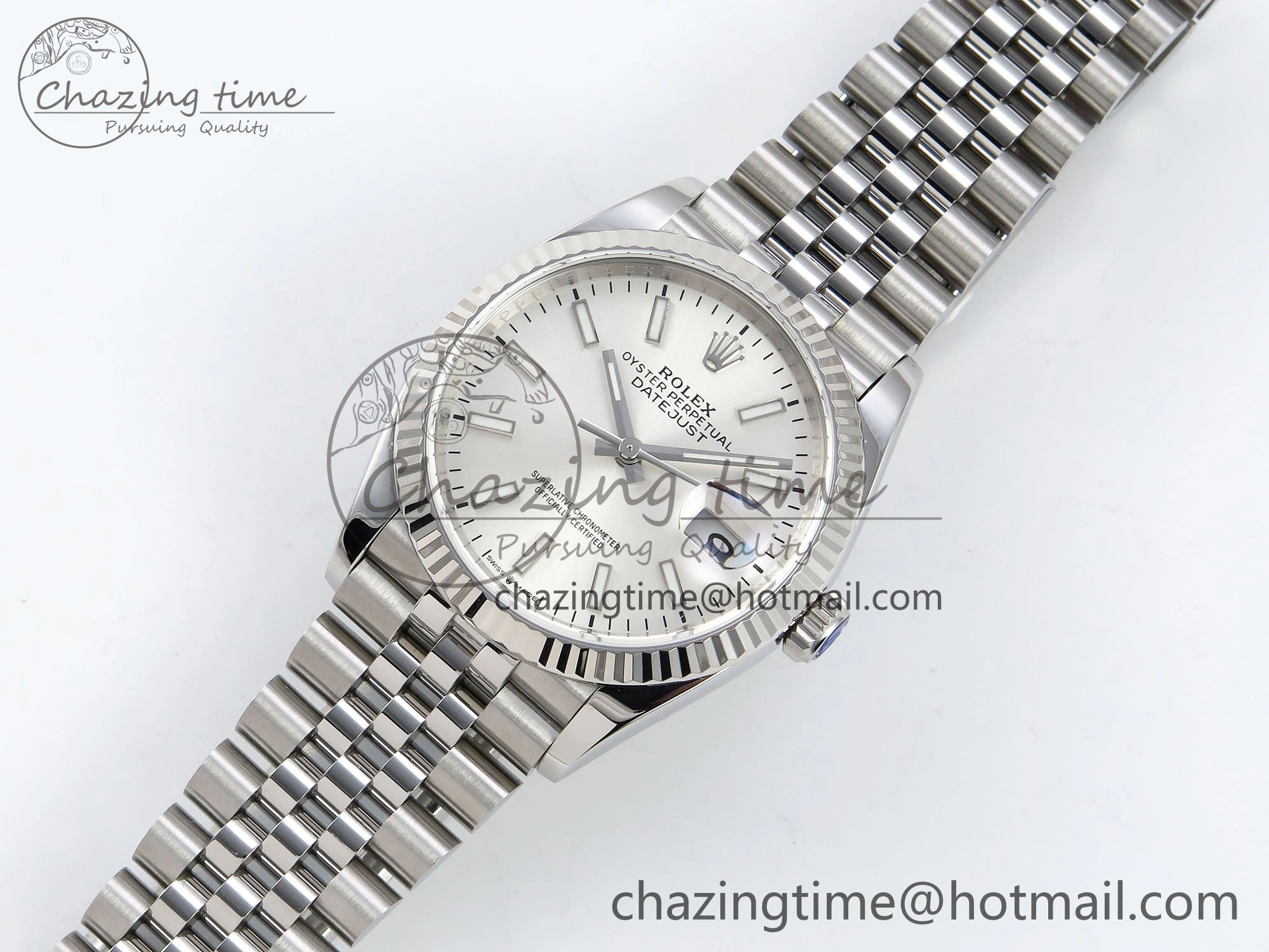 DateJust 36 126234 APF 1:1 Best Edition 904L Steel Silver Sitck Dial on SS Jubilee Bracelet VR ZeroBulk 1579