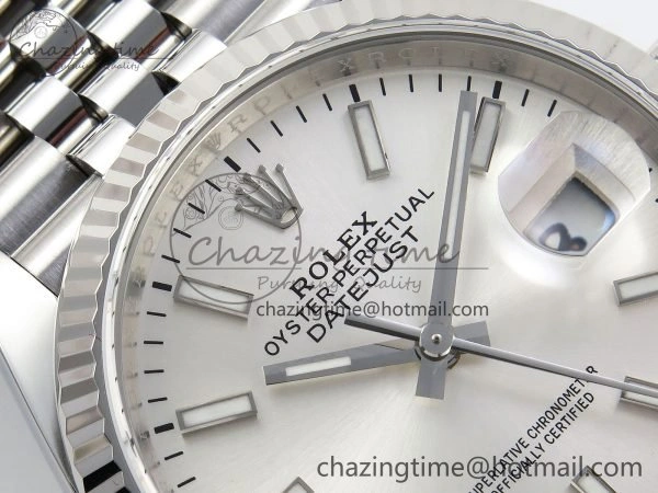 DateJust 36 126234 APF 1:1 Best Edition 904L Steel Silver Sitck Dial on SS Jubilee Bracelet VR ZeroBulk 1579