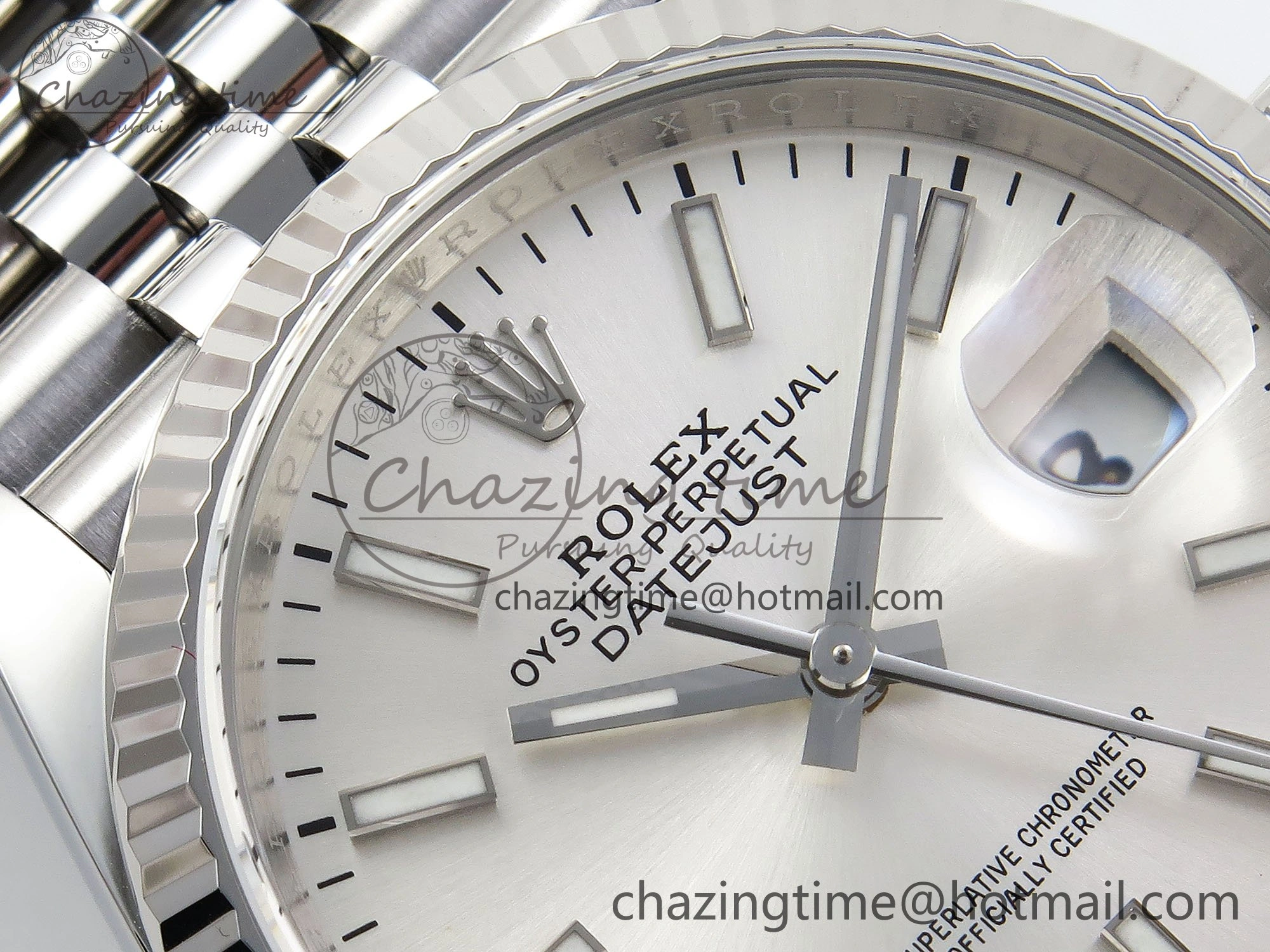 DateJust 36 126234 APF 1:1 Best Edition 904L Steel Silver Sitck Dial on SS Jubilee Bracelet VR ZeroBulk 1579