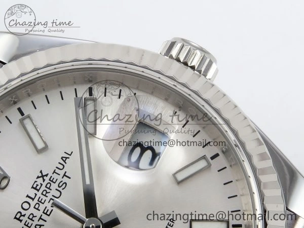 DateJust 36 126234 APF 1:1 Best Edition 904L Steel Silver Sitck Dial on SS Jubilee Bracelet VR ZeroBulk 1579
