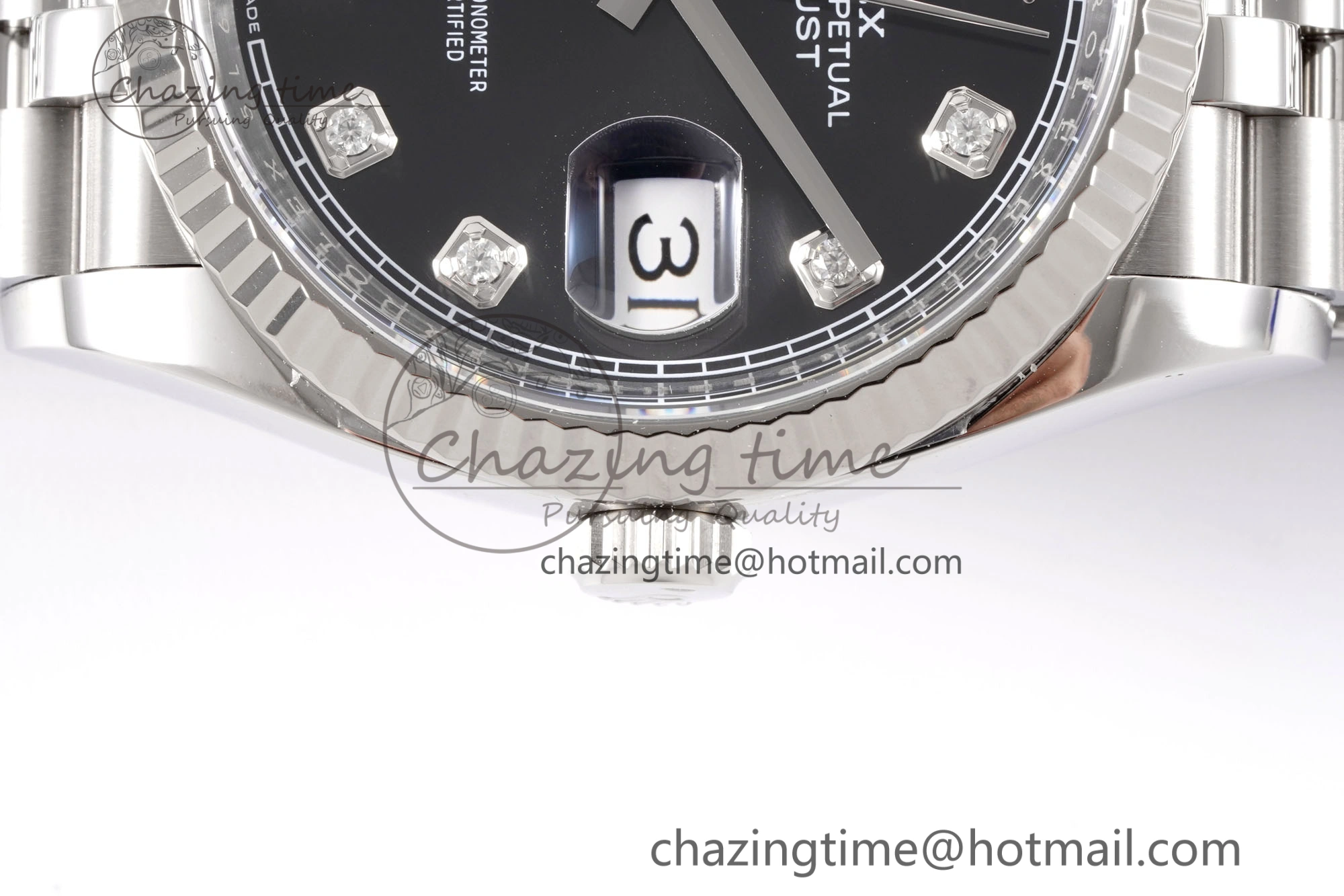 Comfortable DateJust 36 126234 Clean 1:1 Best Edition 904L Steel Black Diamonds Dial on Jubilee Bracelet VR 10135