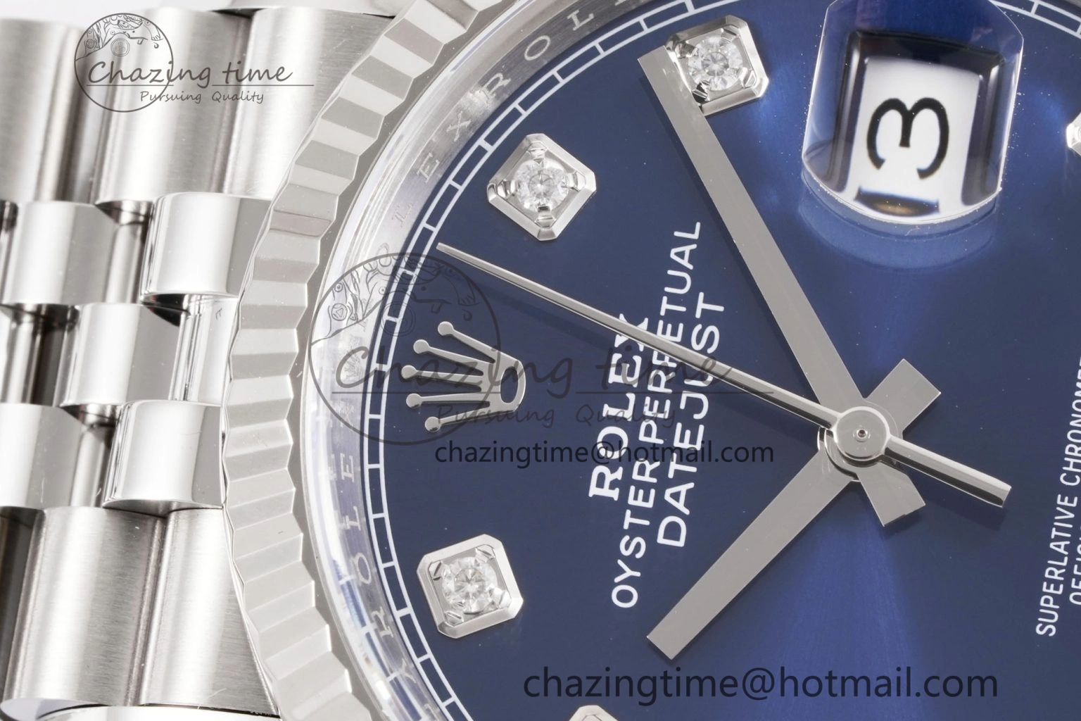 ModernLook DateJust 36 126234 Clean 1:1 Best Edition 904L Steel Blue Diamonds Dial on Jubilee Bracelet VR 1993