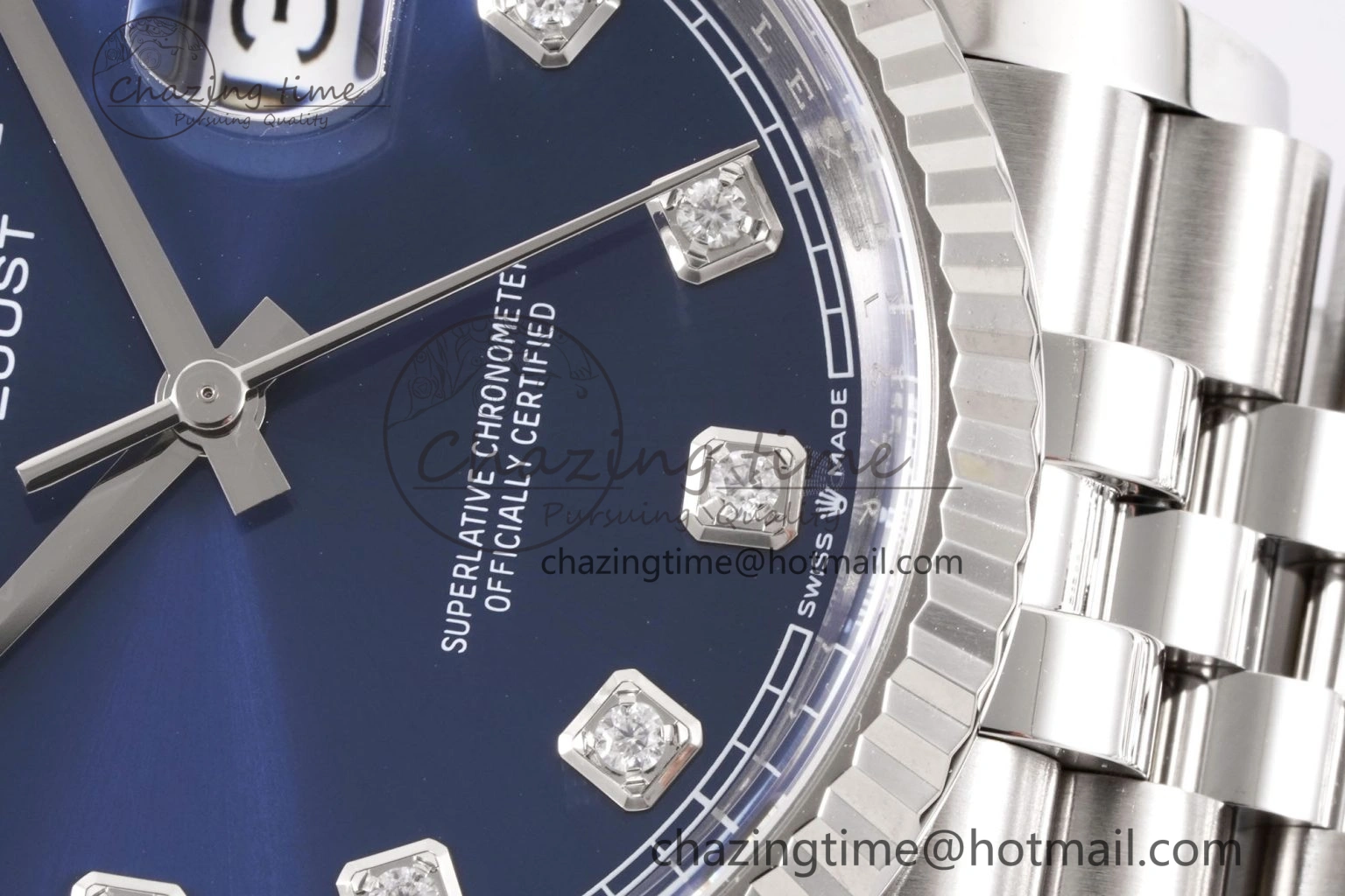 ModernLook DateJust 36 126234 Clean 1:1 Best Edition 904L Steel Blue Diamonds Dial on Jubilee Bracelet VR 1993