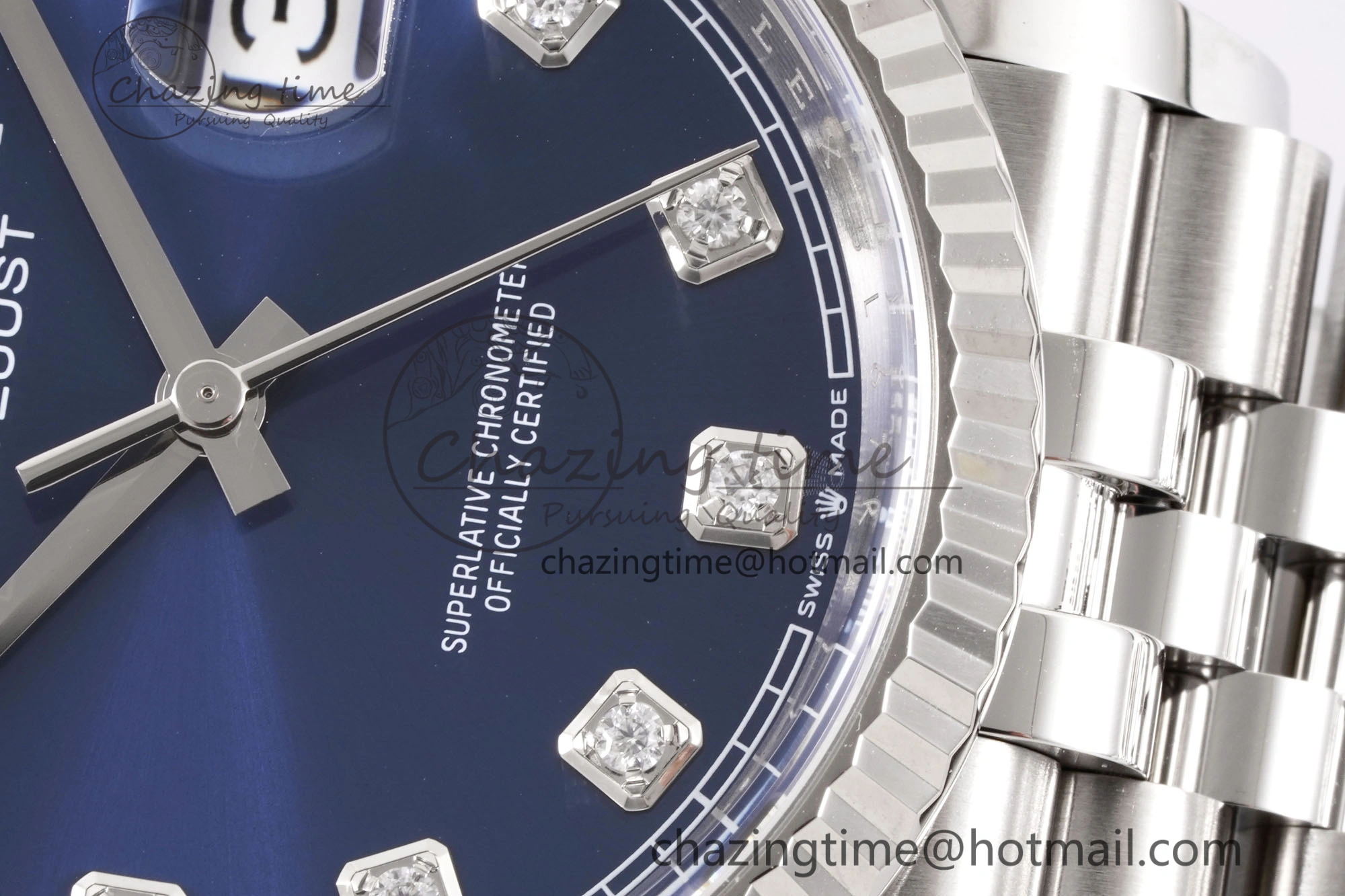 ModernLook DateJust 36 126234 Clean 1:1 Best Edition 904L Steel Blue Diamonds Dial on Jubilee Bracelet VR 1993