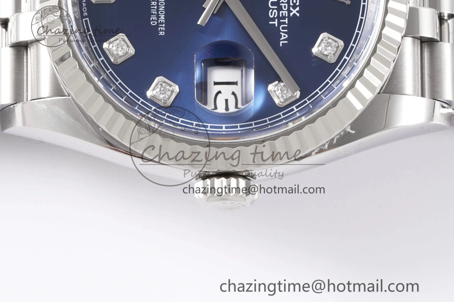 ModernLook DateJust 36 126234 Clean 1:1 Best Edition 904L Steel Blue Diamonds Dial on Jubilee Bracelet VR 1993