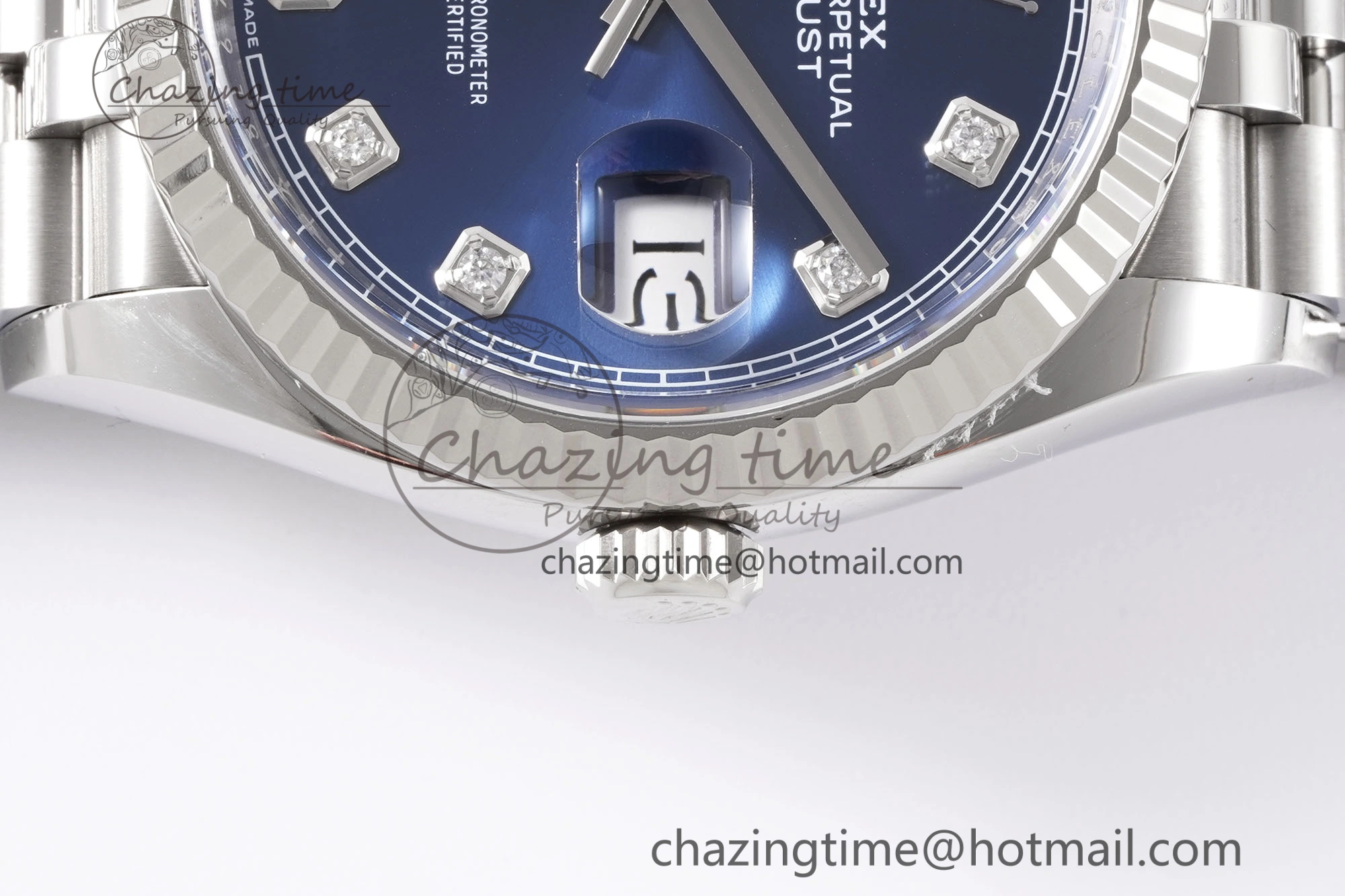 ModernLook DateJust 36 126234 Clean 1:1 Best Edition 904L Steel Blue Diamonds Dial on Jubilee Bracelet VR 1993
