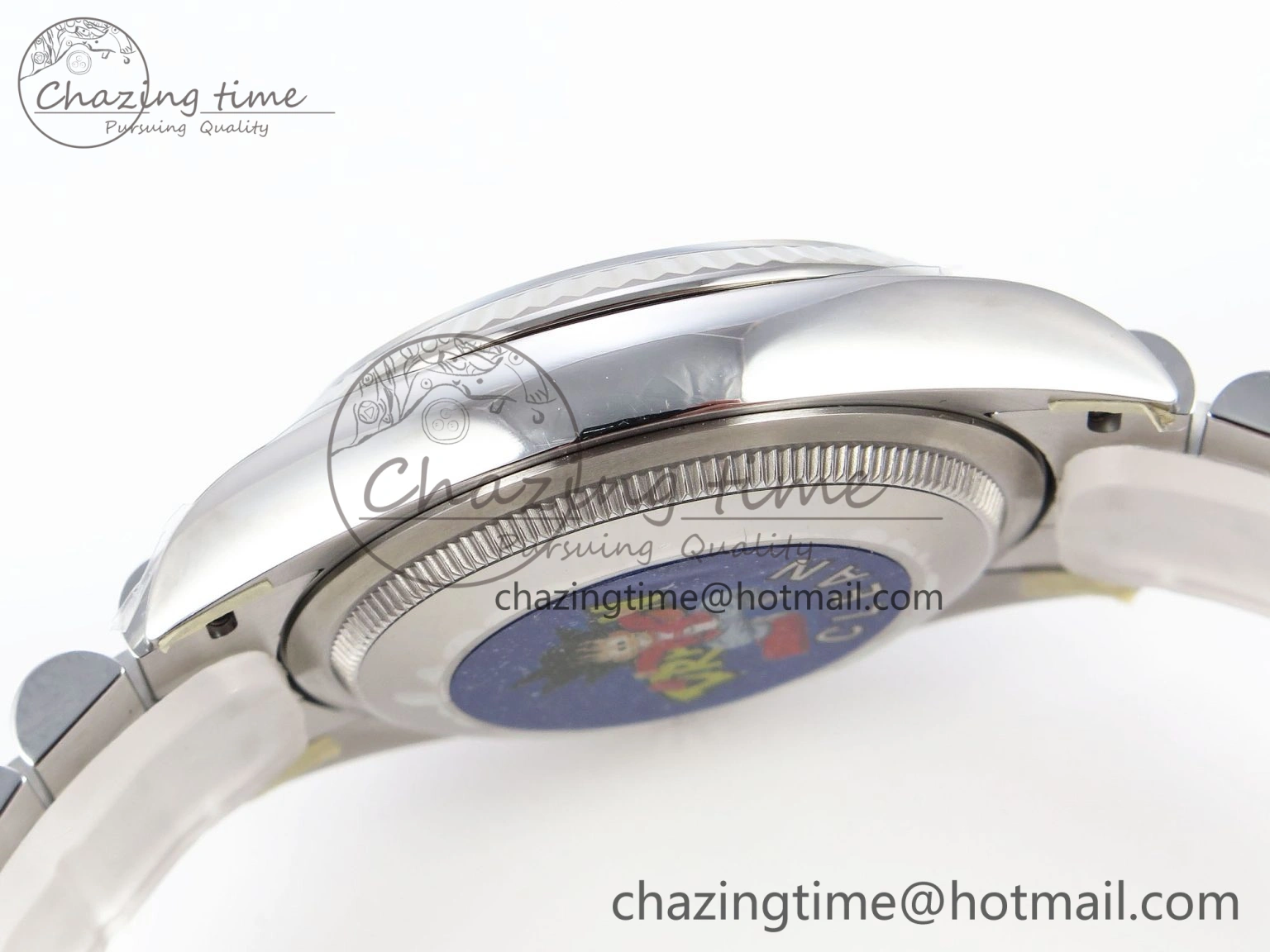 WellDesigned DateJust 36 126234 Clean 1:1 Best Edition 904L Steel Blue Textured Diamonds Dial on Jubilee Bracelet VR 1967