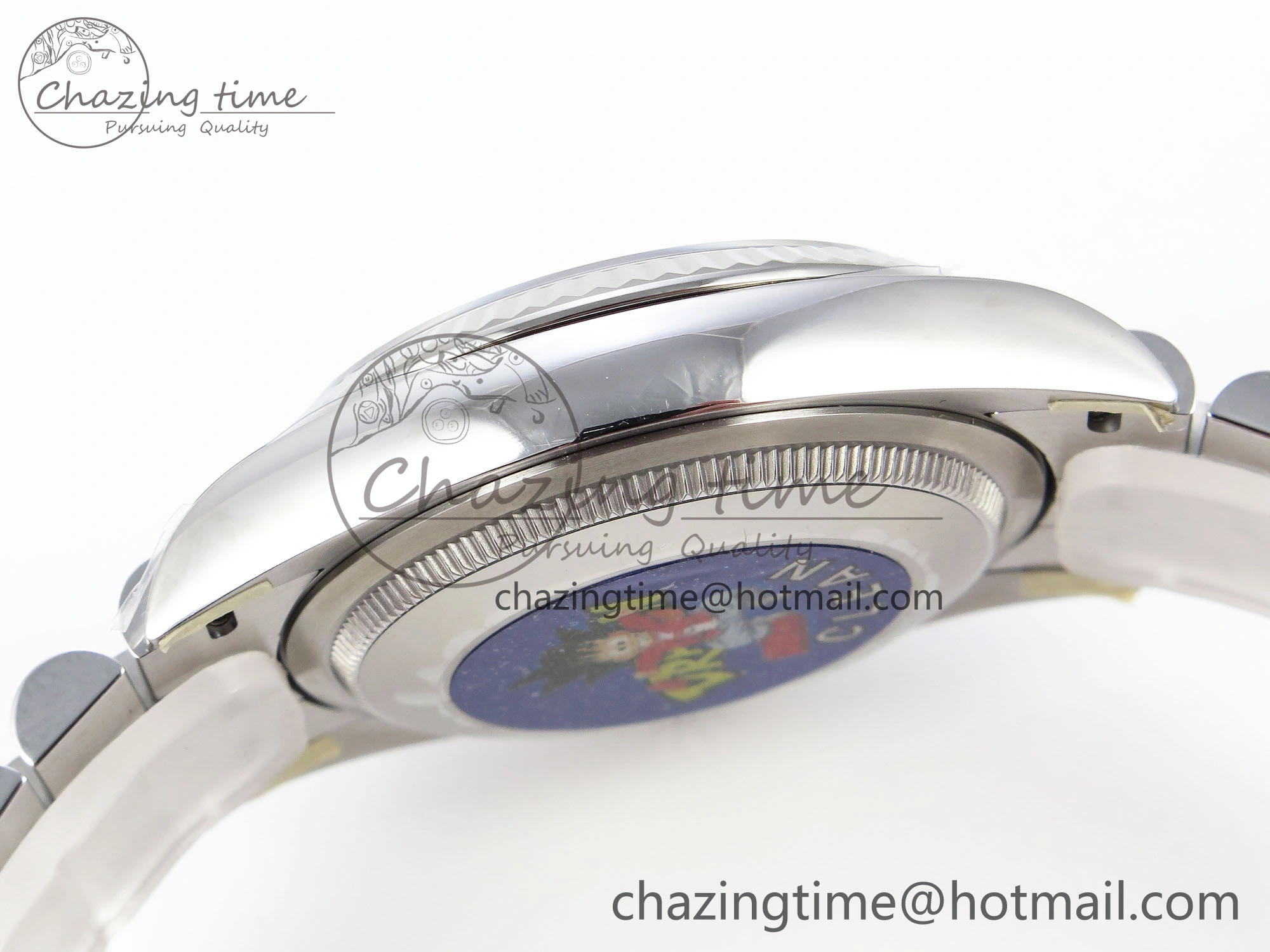 WellDesigned DateJust 36 126234 Clean 1:1 Best Edition 904L Steel Blue Textured Diamonds Dial on Jubilee Bracelet VR 1967