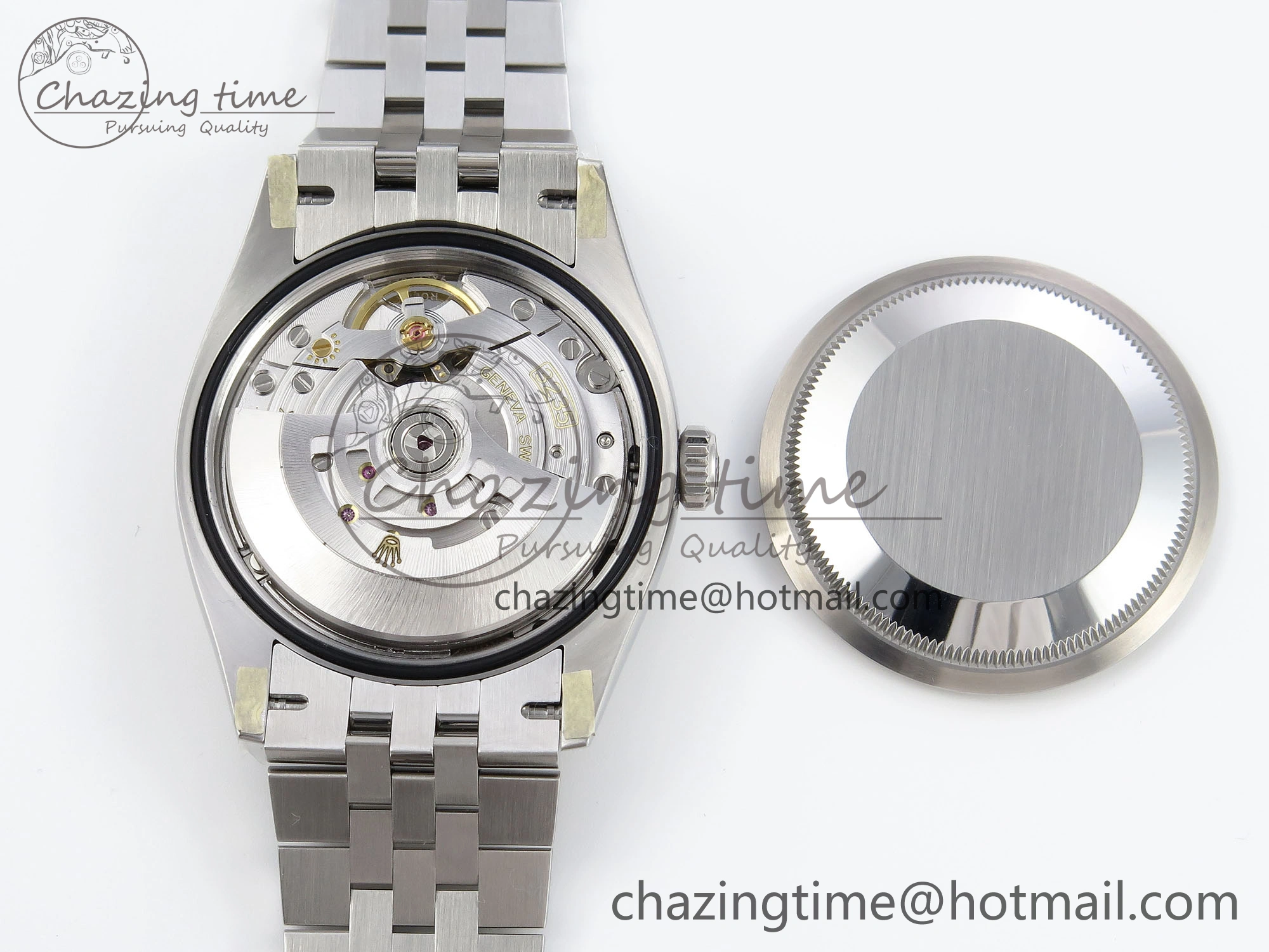 WellDesigned DateJust 36 126234 Clean 1:1 Best Edition 904L Steel Blue Textured Diamonds Dial on Jubilee Bracelet VR 1967