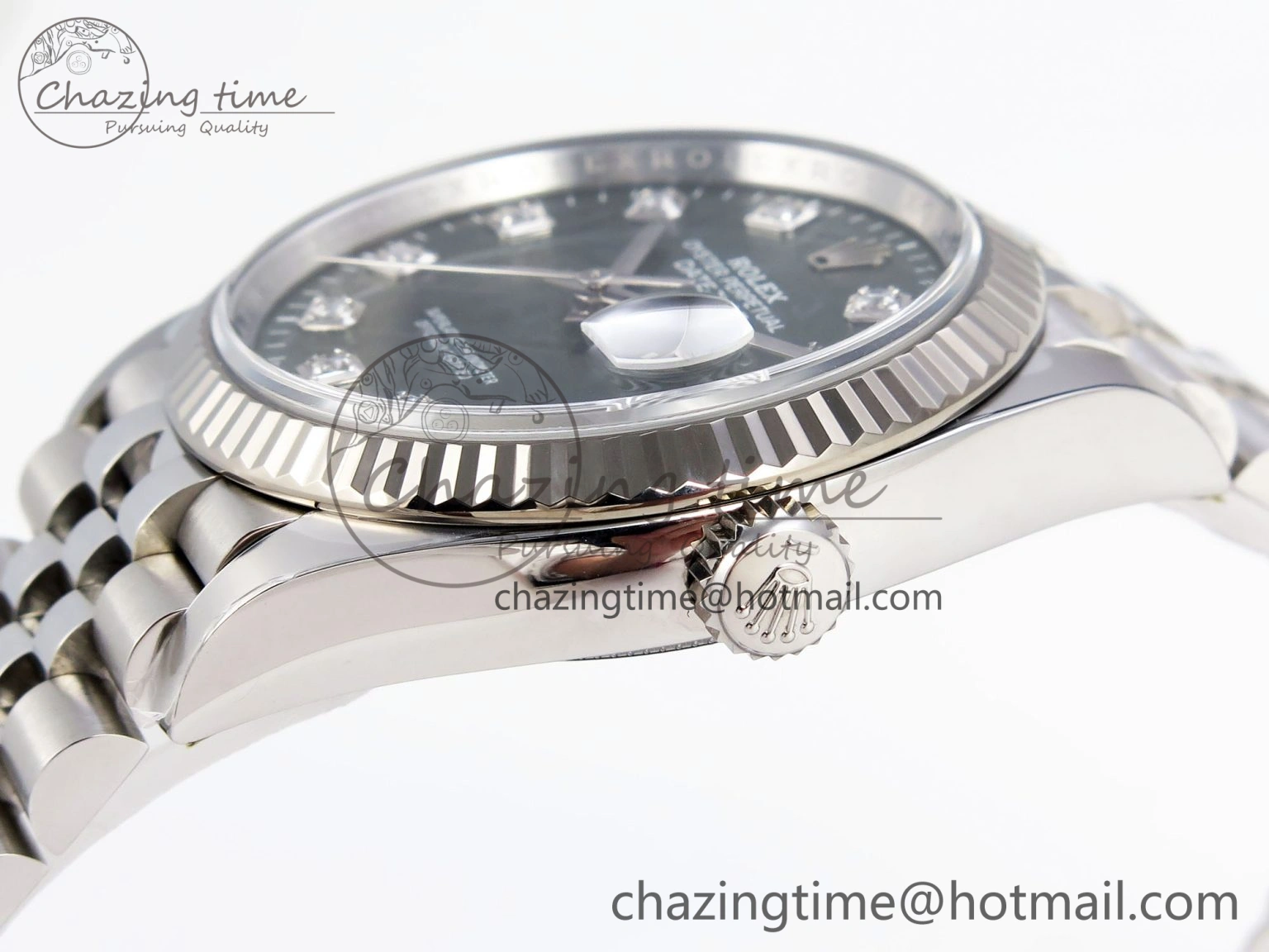 HighPerformance DateJust 36 126234 Clean 1:1 Best Edition 904L Steel Green Leaf Diamonds Dial on Jubilee Bracelet VR 1975