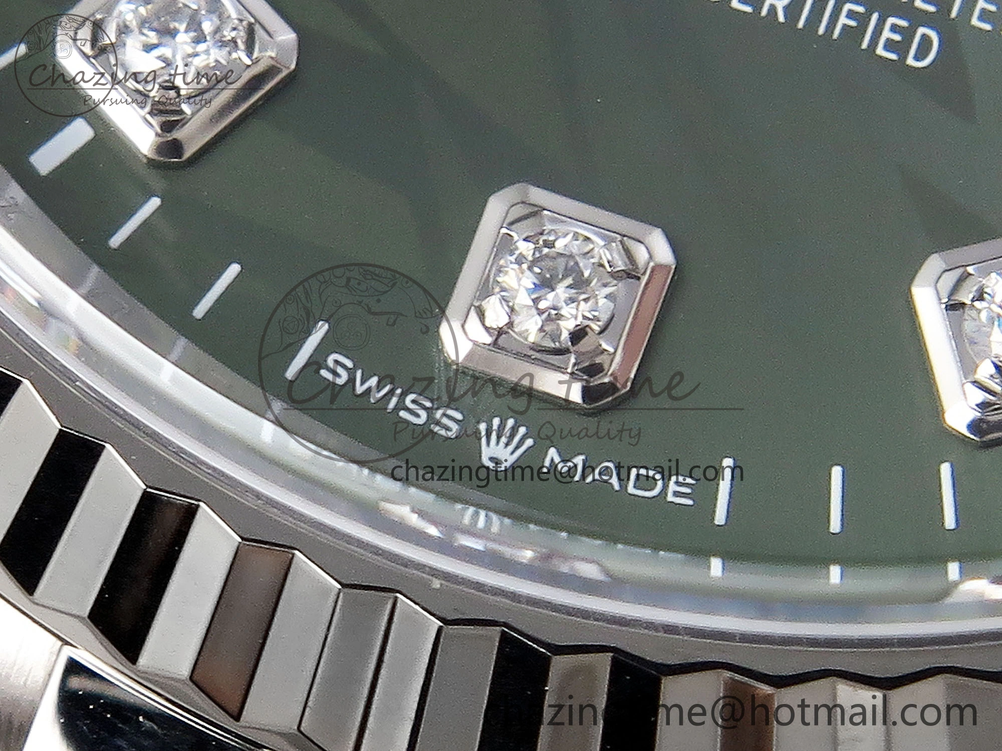 HighPerformance DateJust 36 126234 Clean 1:1 Best Edition 904L Steel Green Leaf Diamonds Dial on Jubilee Bracelet VR 1975