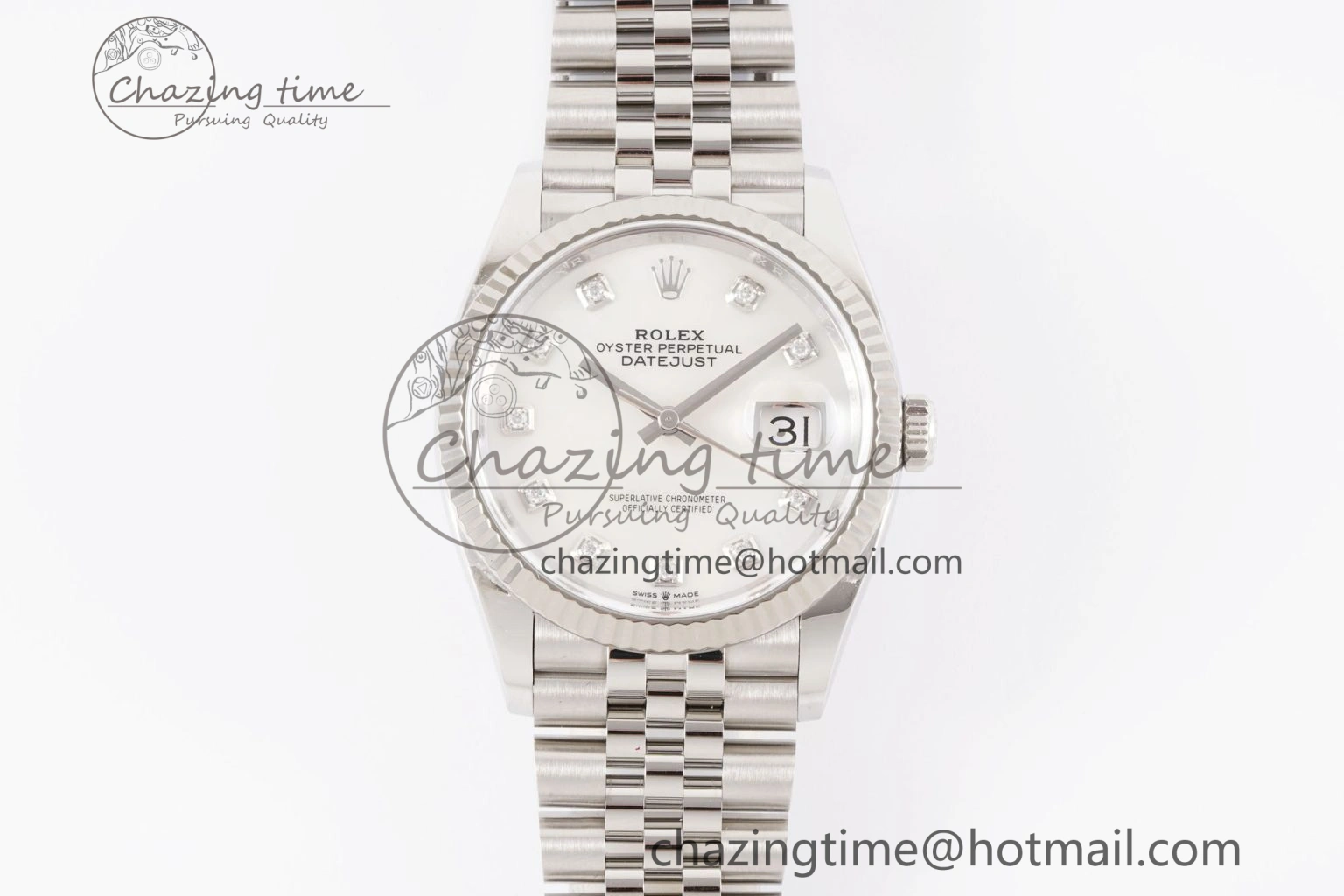 DateJust 36 126234 Clean 1:1 Best Edition 904L Steel White MOP Diamonds Dial on Jubilee Bracelet VR OdorResistant 10134