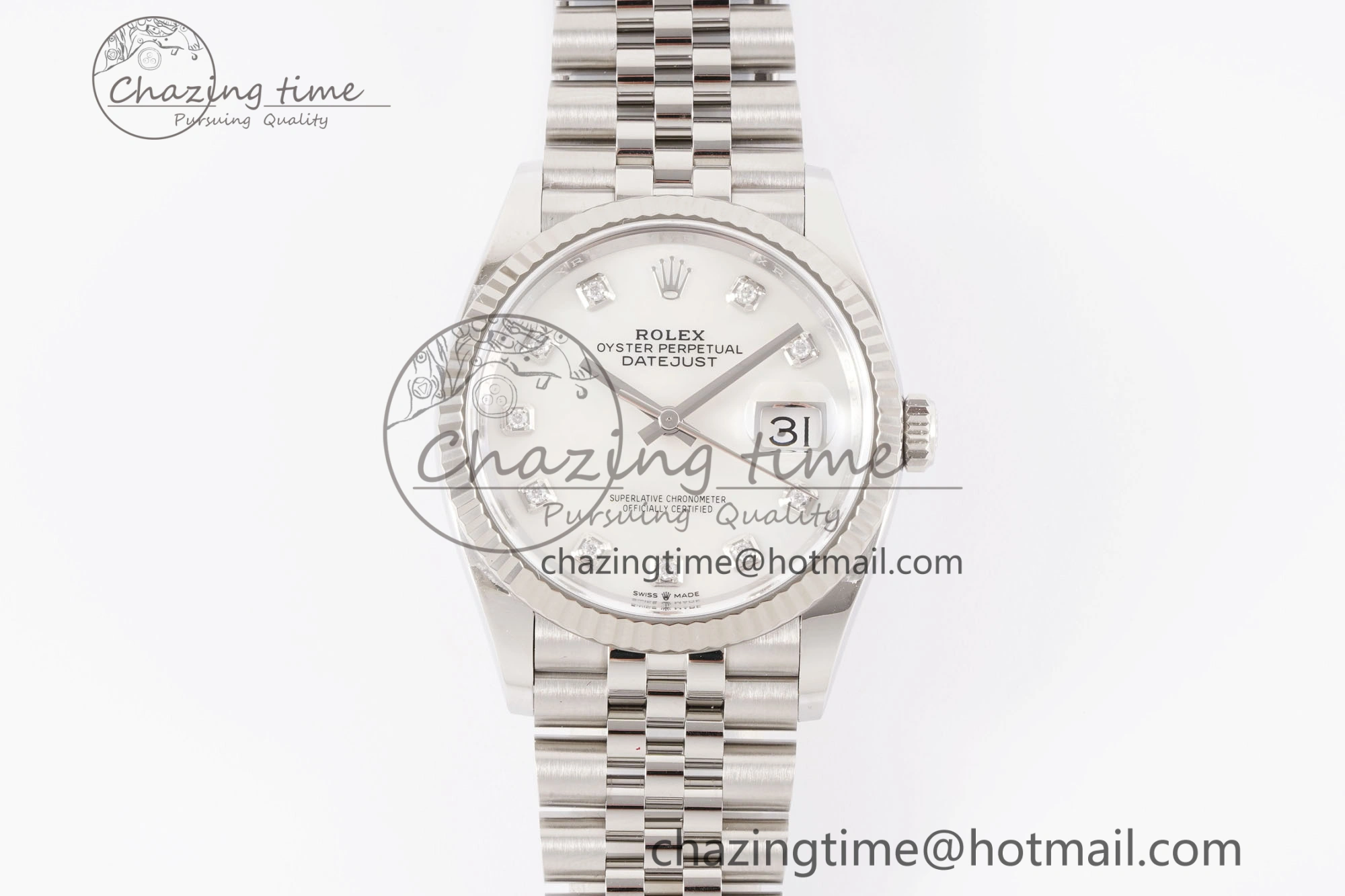 DateJust 36 126234 Clean 1:1 Best Edition 904L Steel White MOP Diamonds Dial on Jubilee Bracelet VR OdorResistant 10134