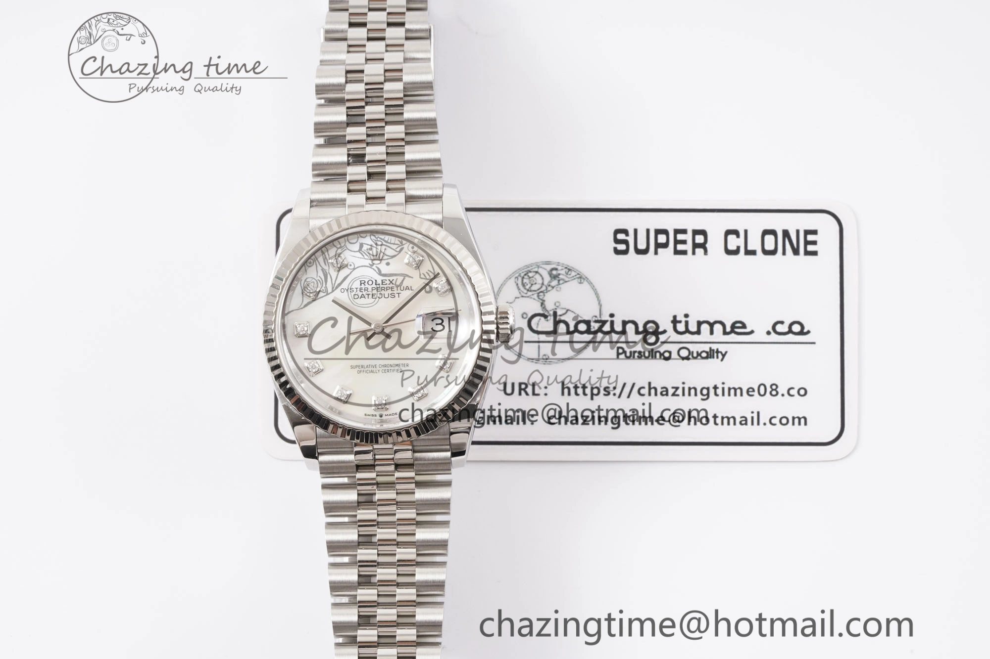 DateJust 36 126234 Clean 1:1 Best Edition 904L Steel White MOP Diamonds Dial on Jubilee Bracelet VR OdorResistant 10134