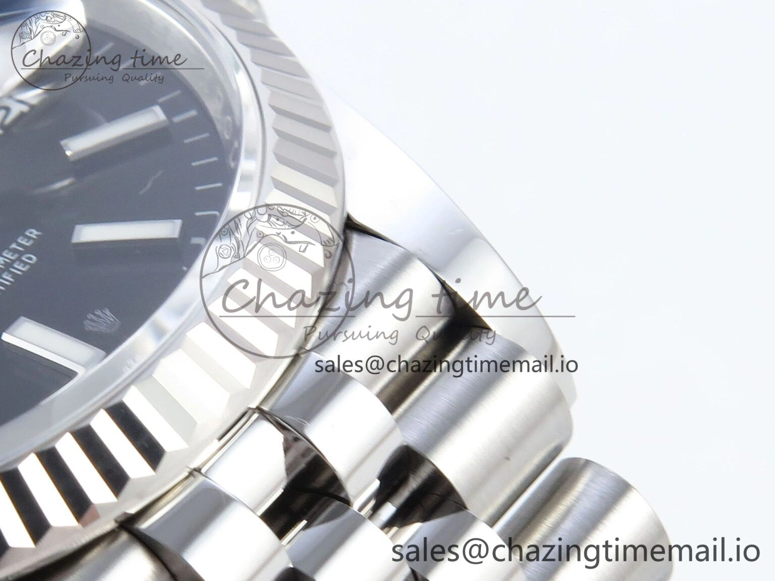 ModernLook DateJust 36 126234 EWEF Best Edition Black Dial Stick Marker on Jubilee Bracelet A 604