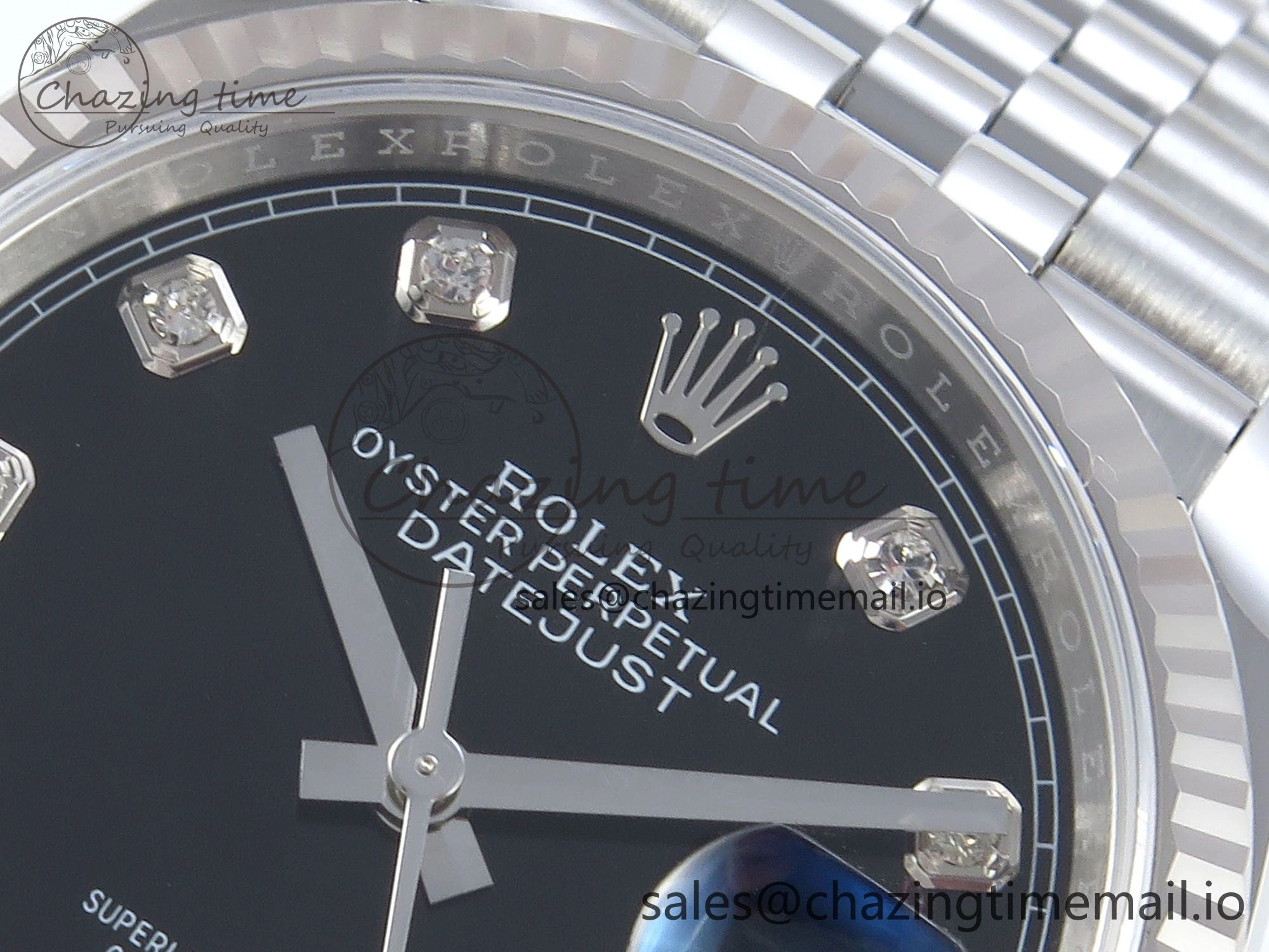 DateJust 36 126234 EWEF Best Edition Black Diamonds Dial on Jubilee Bracelet A SunProtective 617