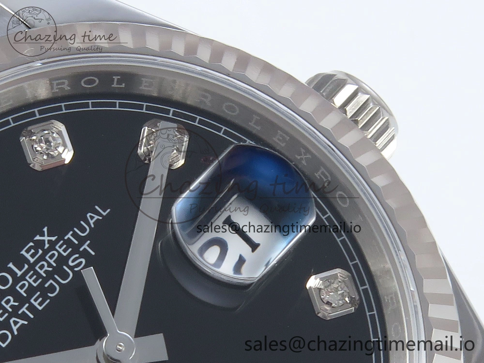 DateJust 36 126234 EWEF Best Edition Black Diamonds Dial on Jubilee Bracelet A SunProtective 617