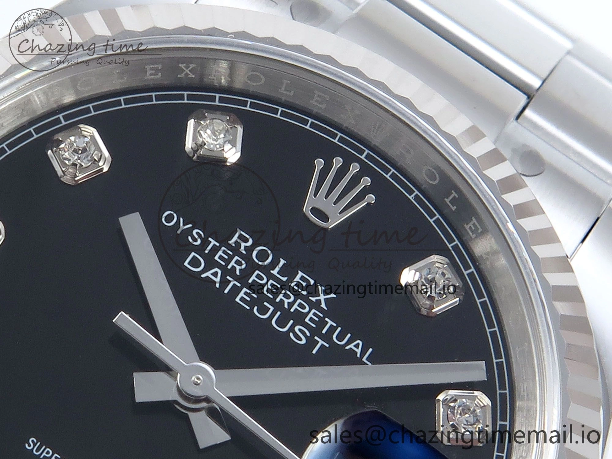 DateJust 36 126234 EWEF Best Edition Black Diamonds Dial on Oyster Bracelet A ComfortFit 688
