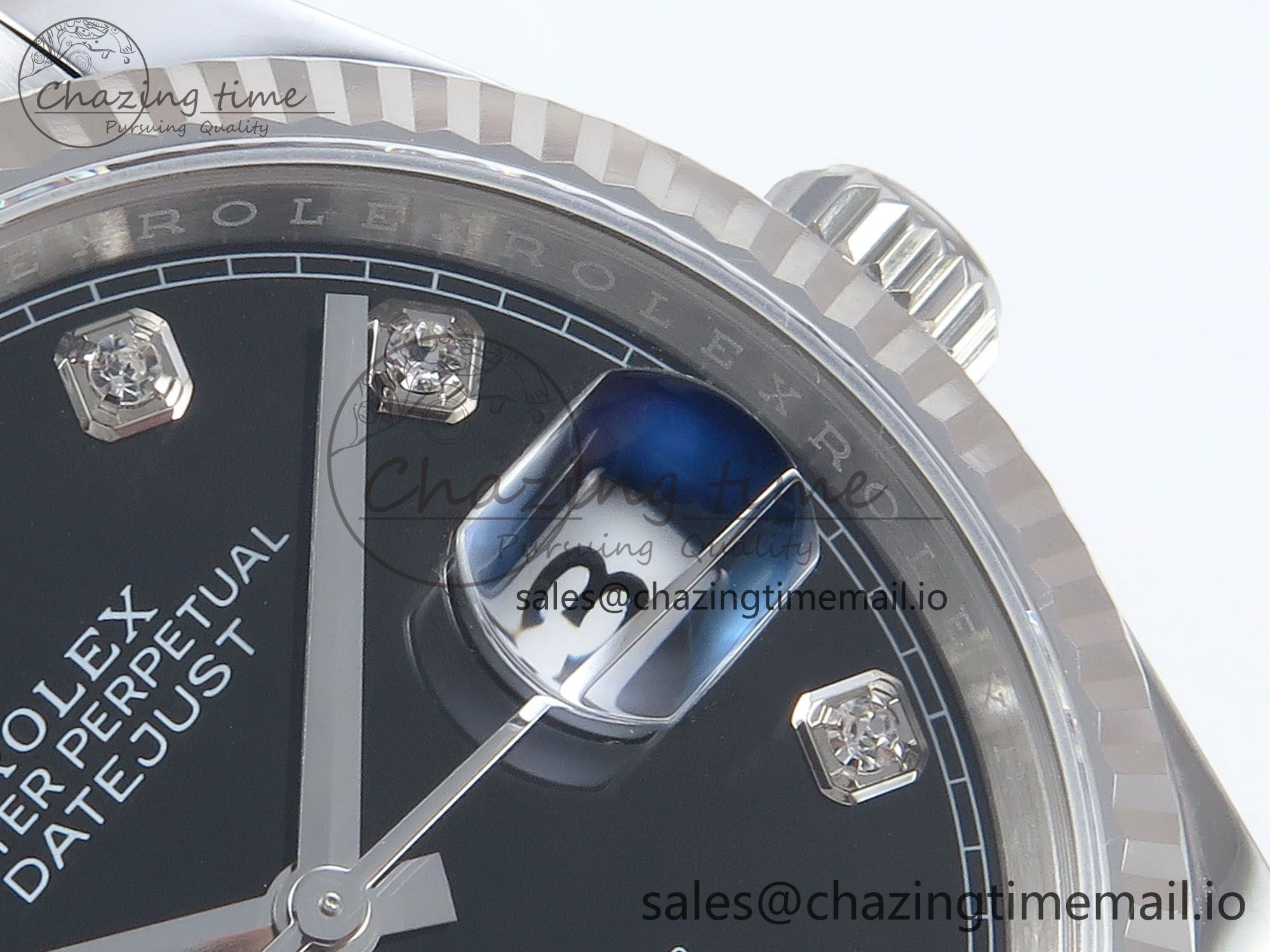 DateJust 36 126234 EWEF Best Edition Black Diamonds Dial on Oyster Bracelet A ComfortFit 688