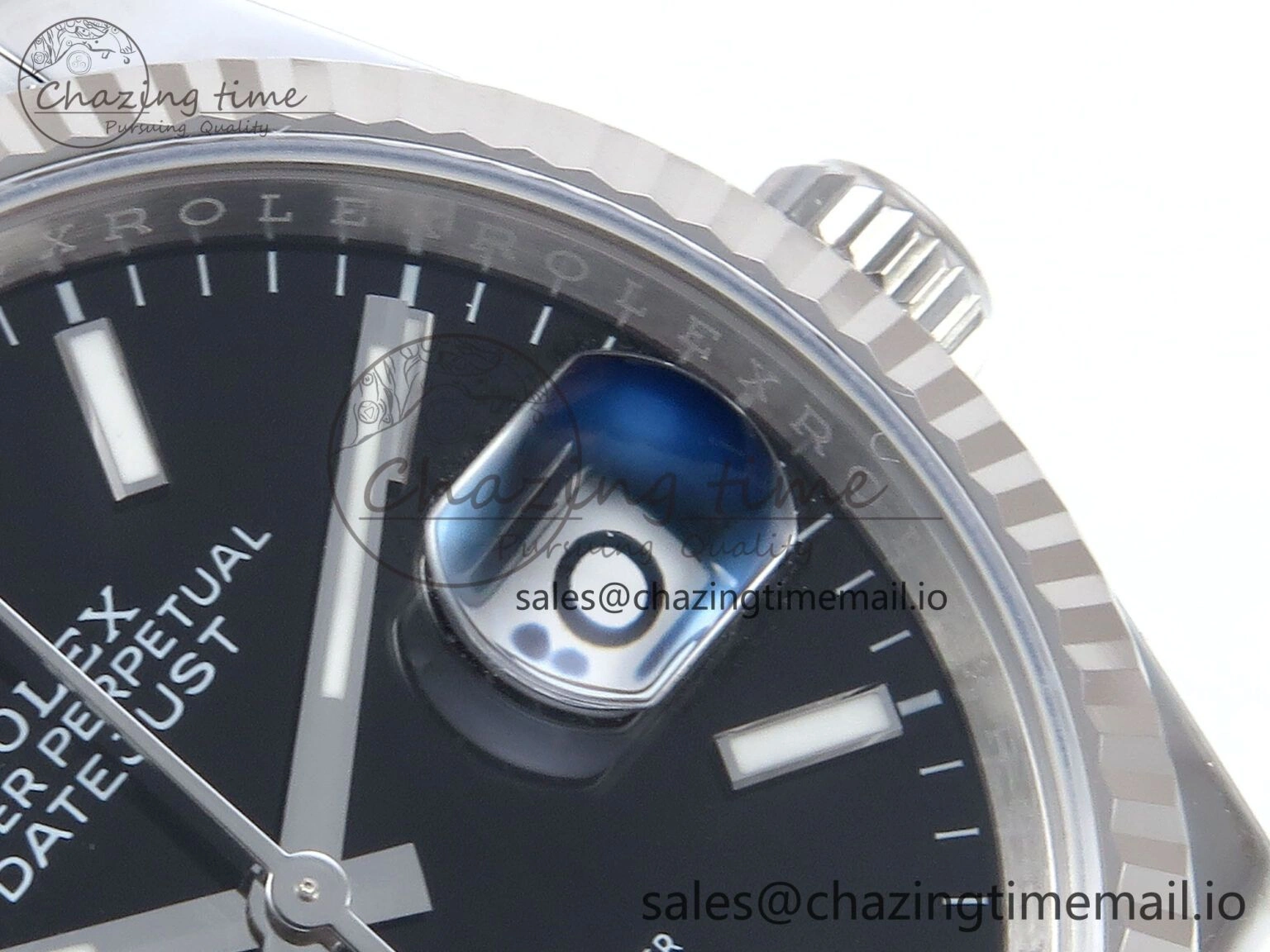 DateJust 36 126234 EWEF Best Edition Black Stick Diamonds Dial on Oyster Bracelet A Sleek 687