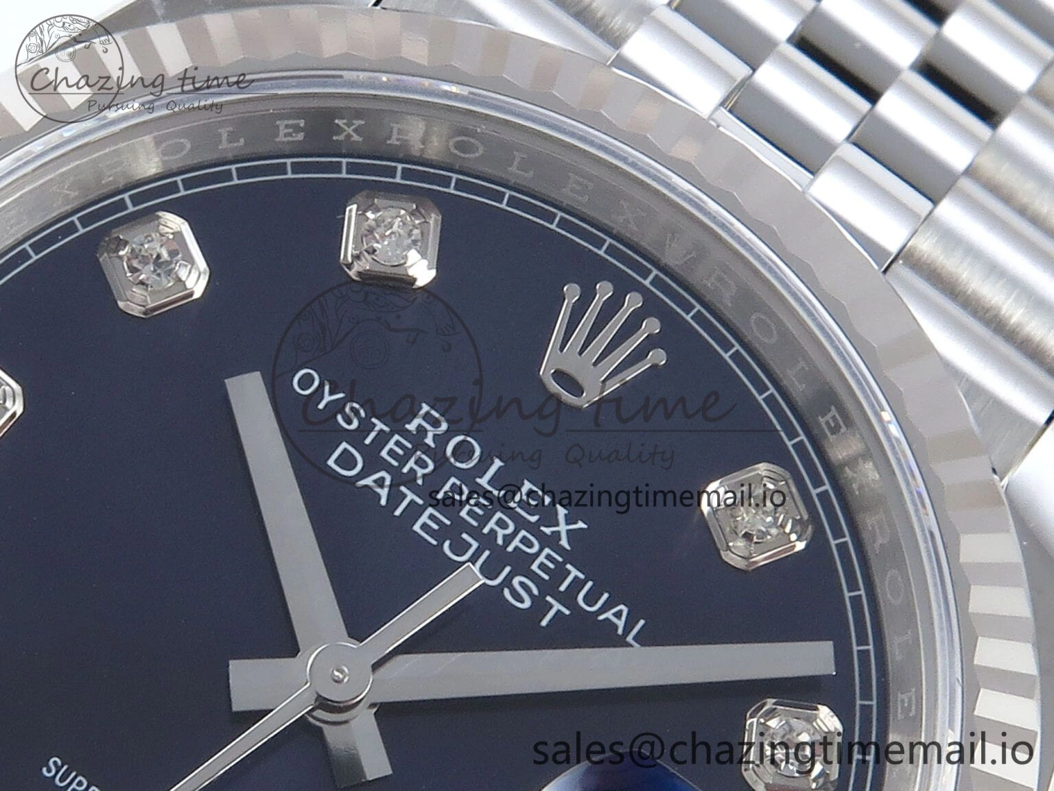 DateJust 36 126234 EWEF Best Edition Blue Diamonds Dial on Jubilee Bracelet A Cozy 605