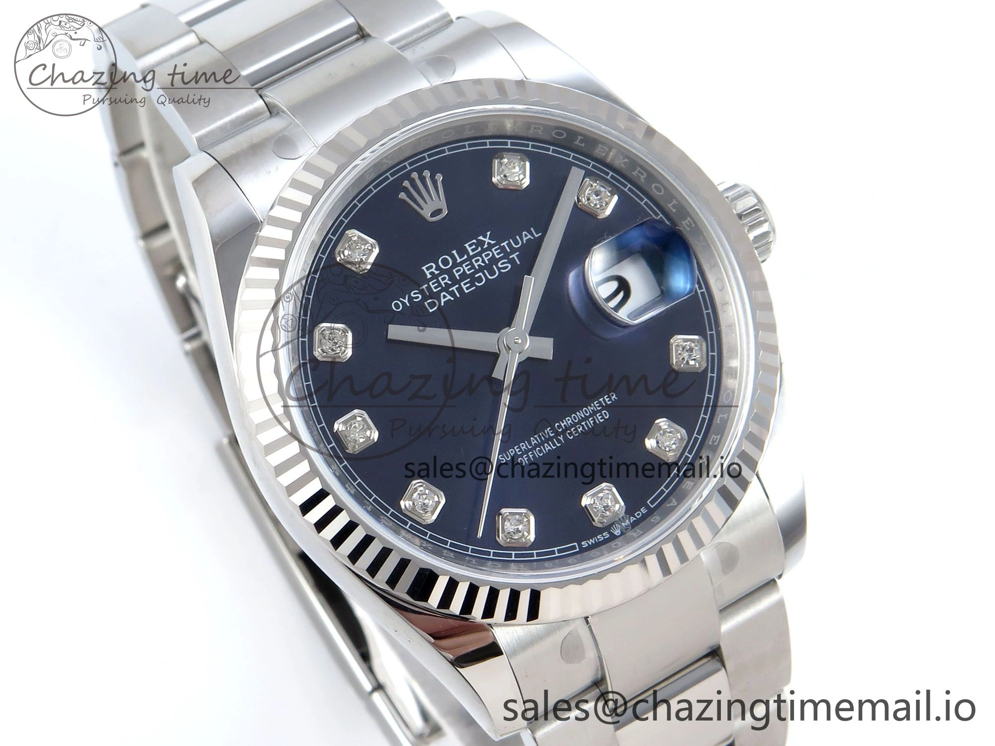 FashionForward DateJust 36 126234 EWEF Best Edition Blue Diamonds Dial on Oyster Bracelet A 695