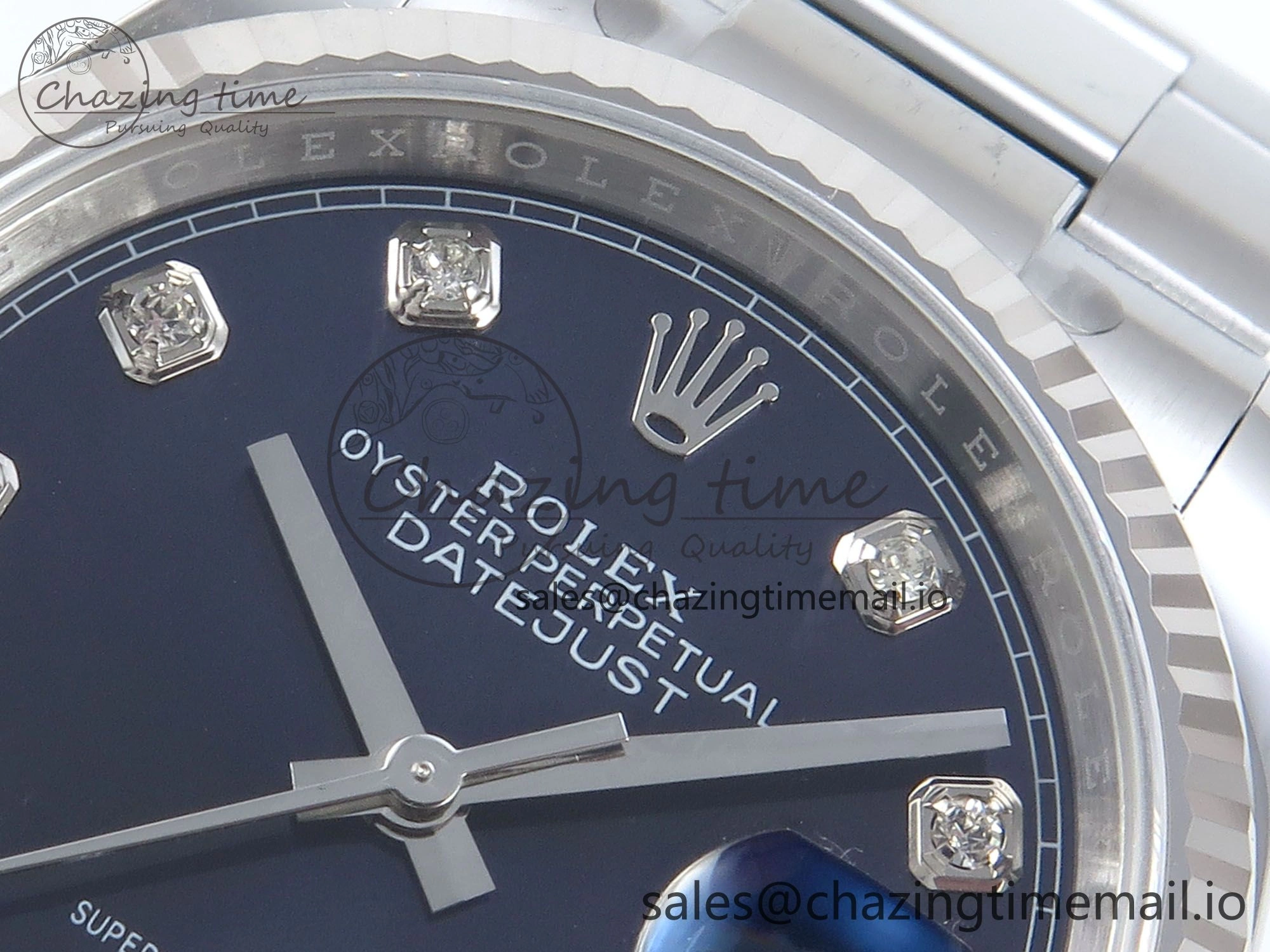 FashionForward DateJust 36 126234 EWEF Best Edition Blue Diamonds Dial on Oyster Bracelet A 695