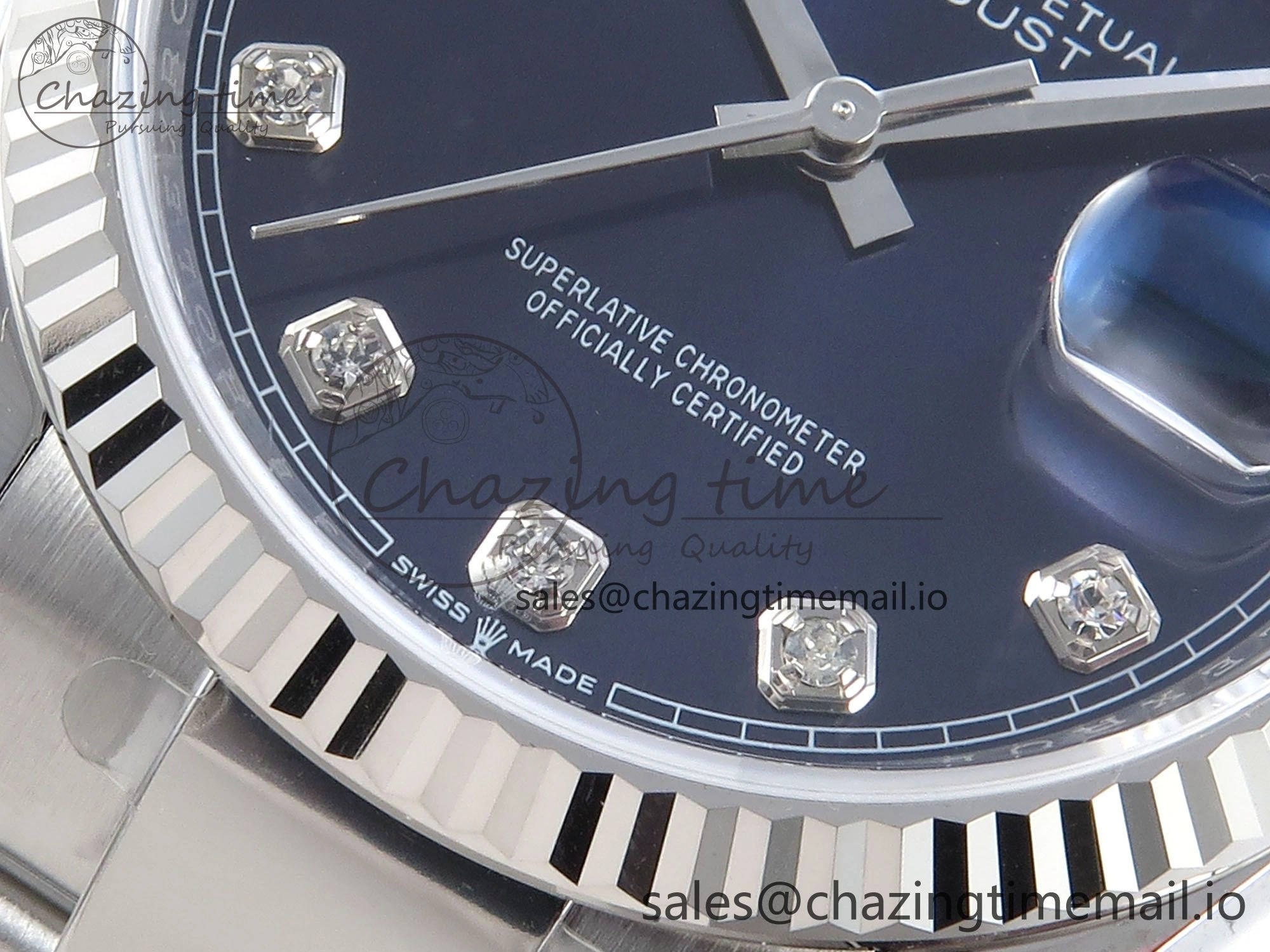 FashionForward DateJust 36 126234 EWEF Best Edition Blue Diamonds Dial on Oyster Bracelet A 695