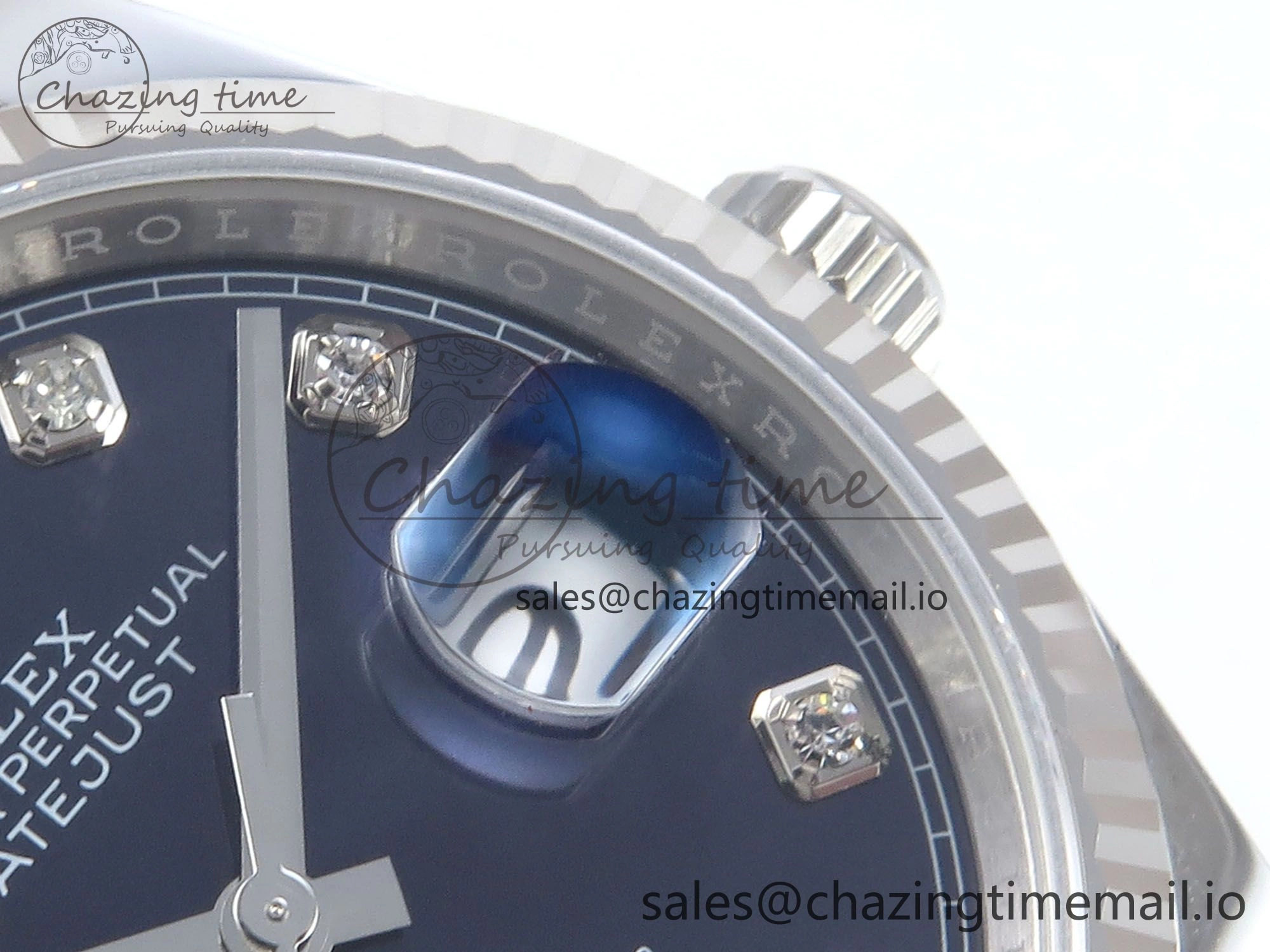 FashionForward DateJust 36 126234 EWEF Best Edition Blue Diamonds Dial on Oyster Bracelet A 695