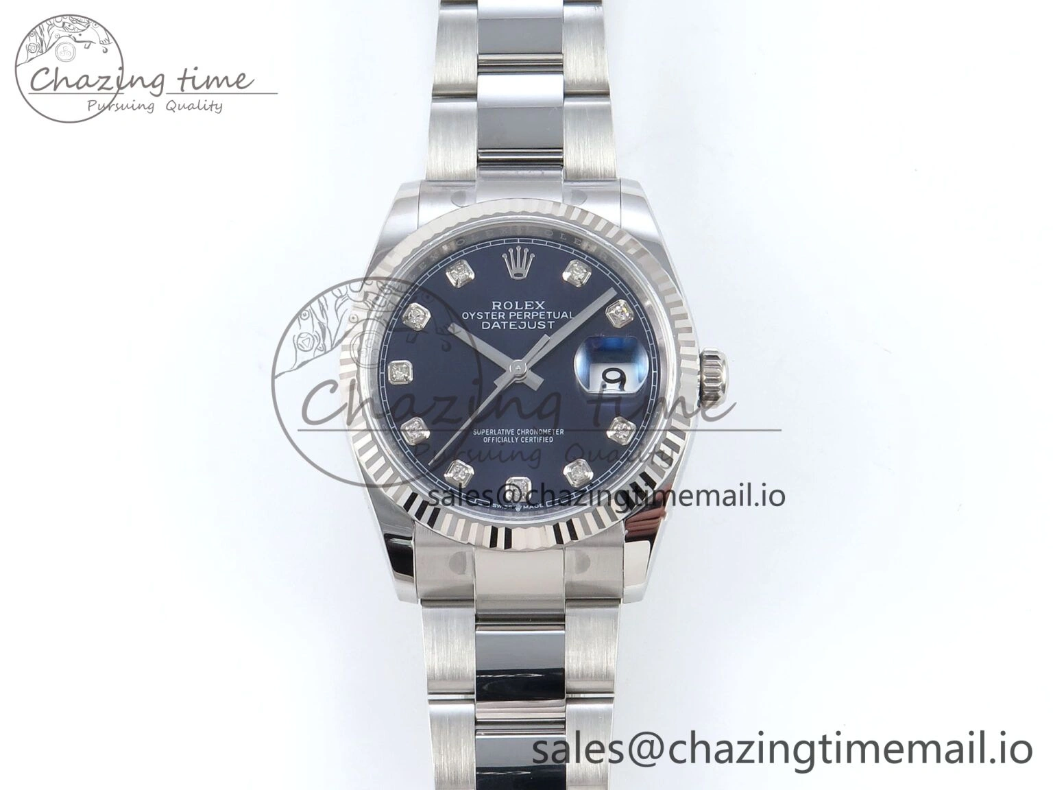 FashionForward DateJust 36 126234 EWEF Best Edition Blue Diamonds Dial on Oyster Bracelet A 695