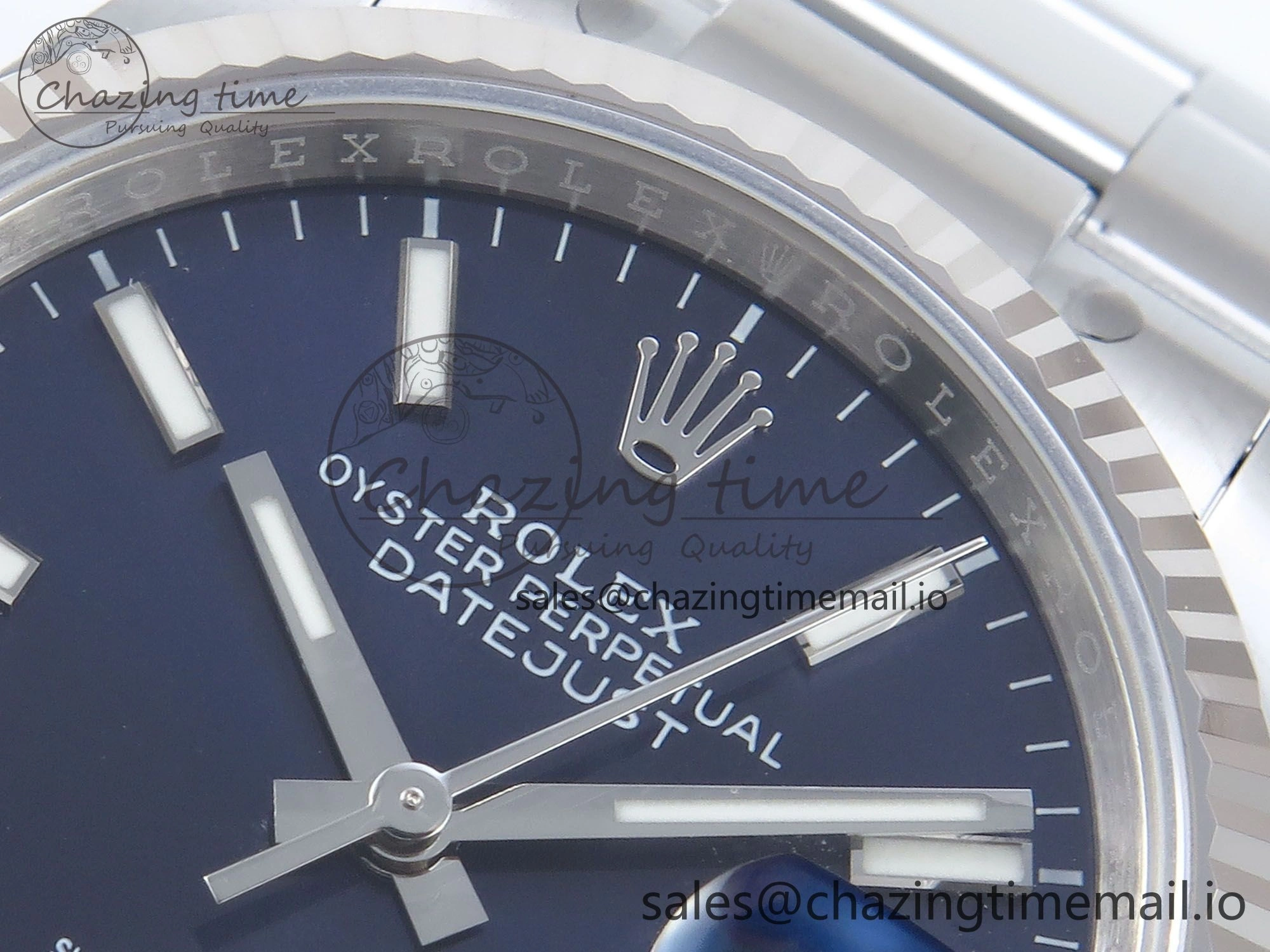 DateJust 36 126234 EWEF Best Edition Blue Stick Dial on Oyster Bracelet A Bold 690