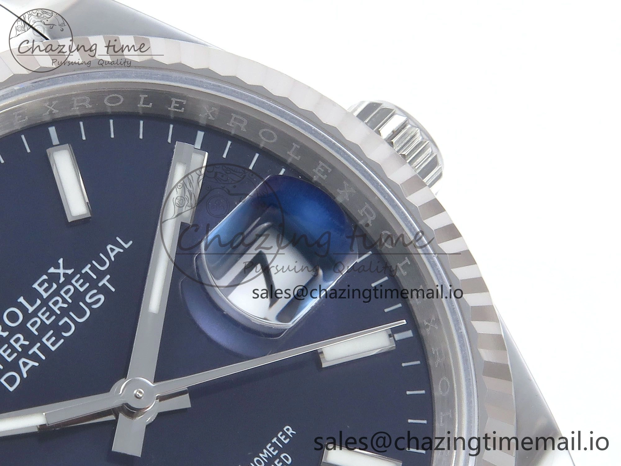 DateJust 36 126234 EWEF Best Edition Blue Stick Dial on Oyster Bracelet A Bold 690