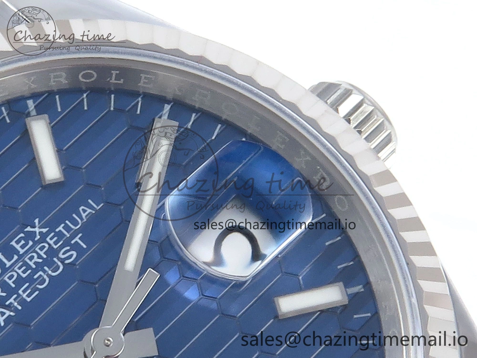DateJust 36 126234 EWEF Best Edition Blue Textured Dial Stick Marker on Jubilee Bracelet A QuickDry 607