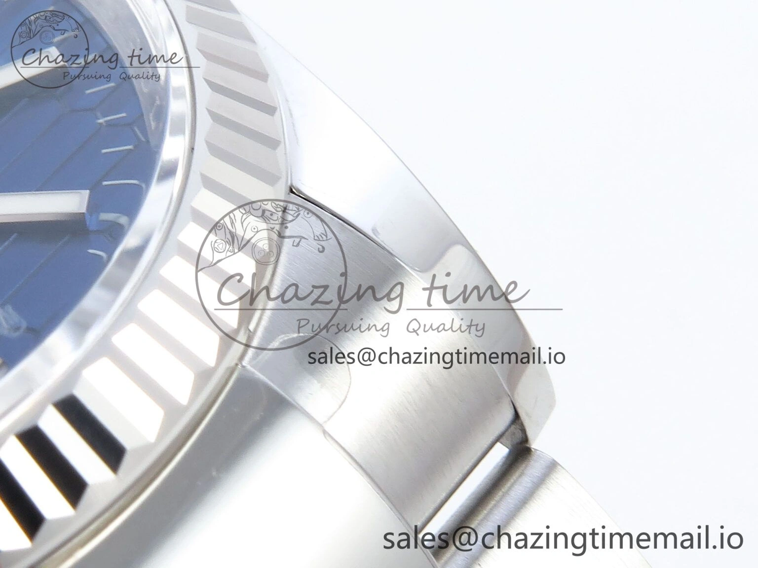 DateJust 36 126234 EWEF Best Edition Blue Textured Stick Dial on Oyster Bracelet A GoAnywhere 682