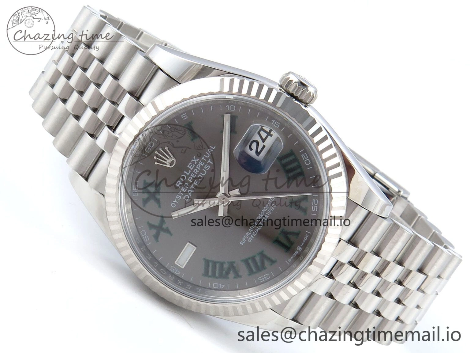 DateJust 36 126234 EWEF Best Edition Gray Roman Dial on Jubilee Bracelet A Fashionable 609