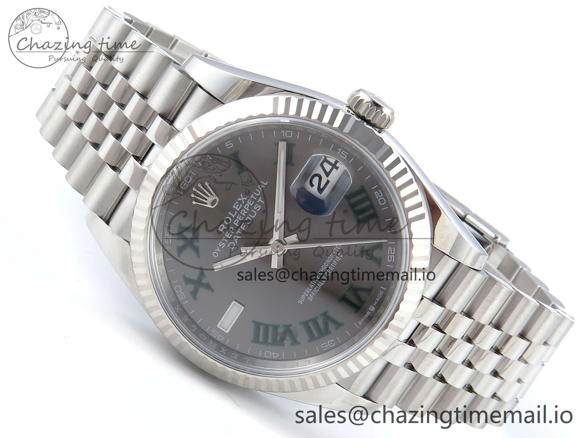 DateJust 36 126234 EWEF Best Edition Gray Roman Dial on Jubilee Bracelet A Fashionable 609