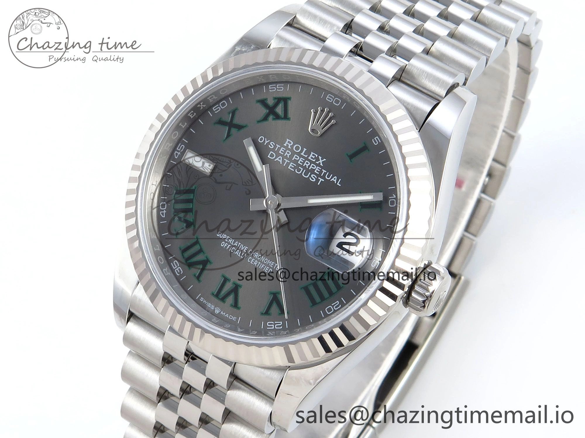 DateJust 36 126234 EWEF Best Edition Gray Roman Dial on Jubilee Bracelet A Fashionable 609