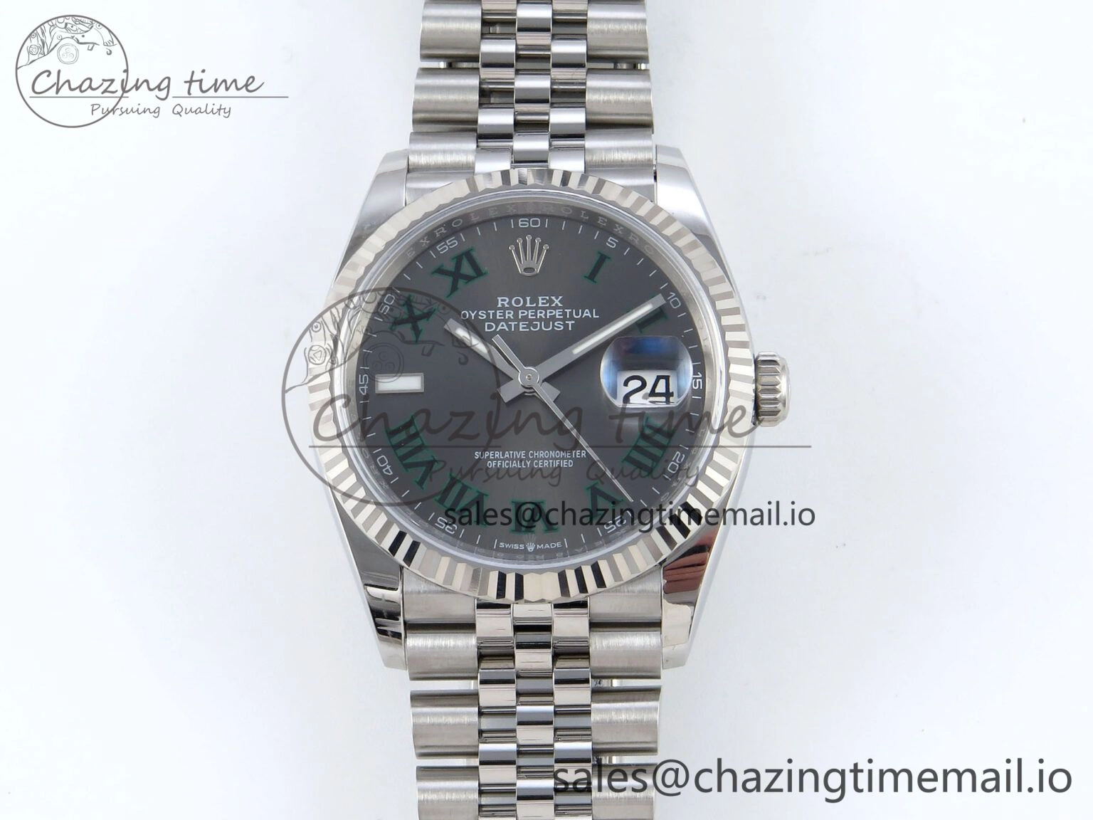 DateJust 36 126234 EWEF Best Edition Gray Roman Dial on Jubilee Bracelet A Fashionable 609