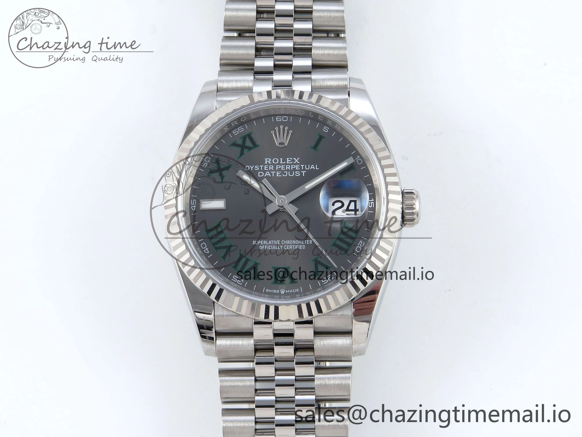 DateJust 36 126234 EWEF Best Edition Gray Roman Dial on Jubilee Bracelet A Fashionable 609