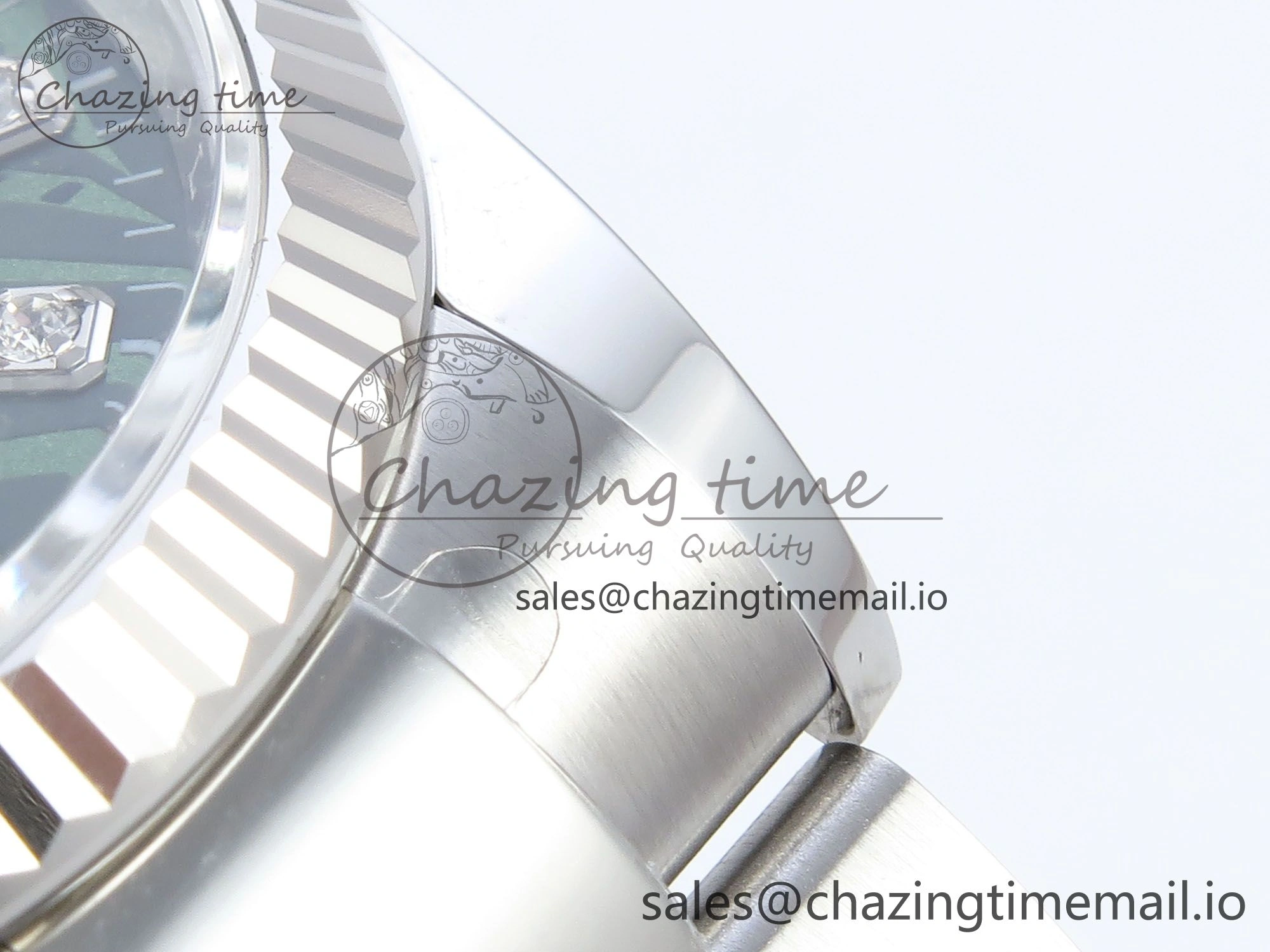 ModernLook DateJust 36 126234 EWEF Best Edition Green Leaf Diamonds Dial on Oyster Bracelet A 683