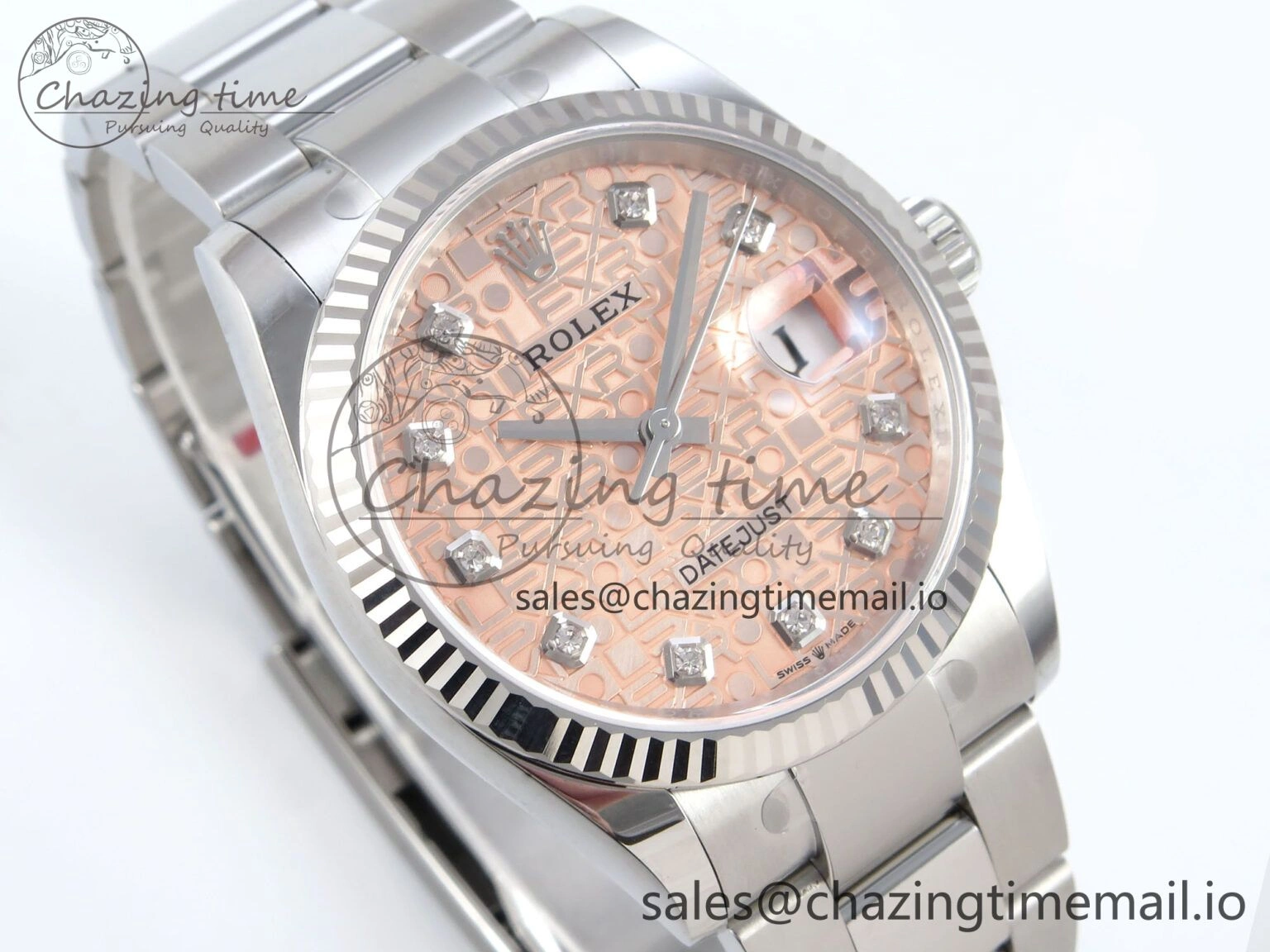 DateJust 36 126234 EWEF Best Edition Orange Pattern Diamonds Dial on Oyster Bracelet A EasyMatch 684