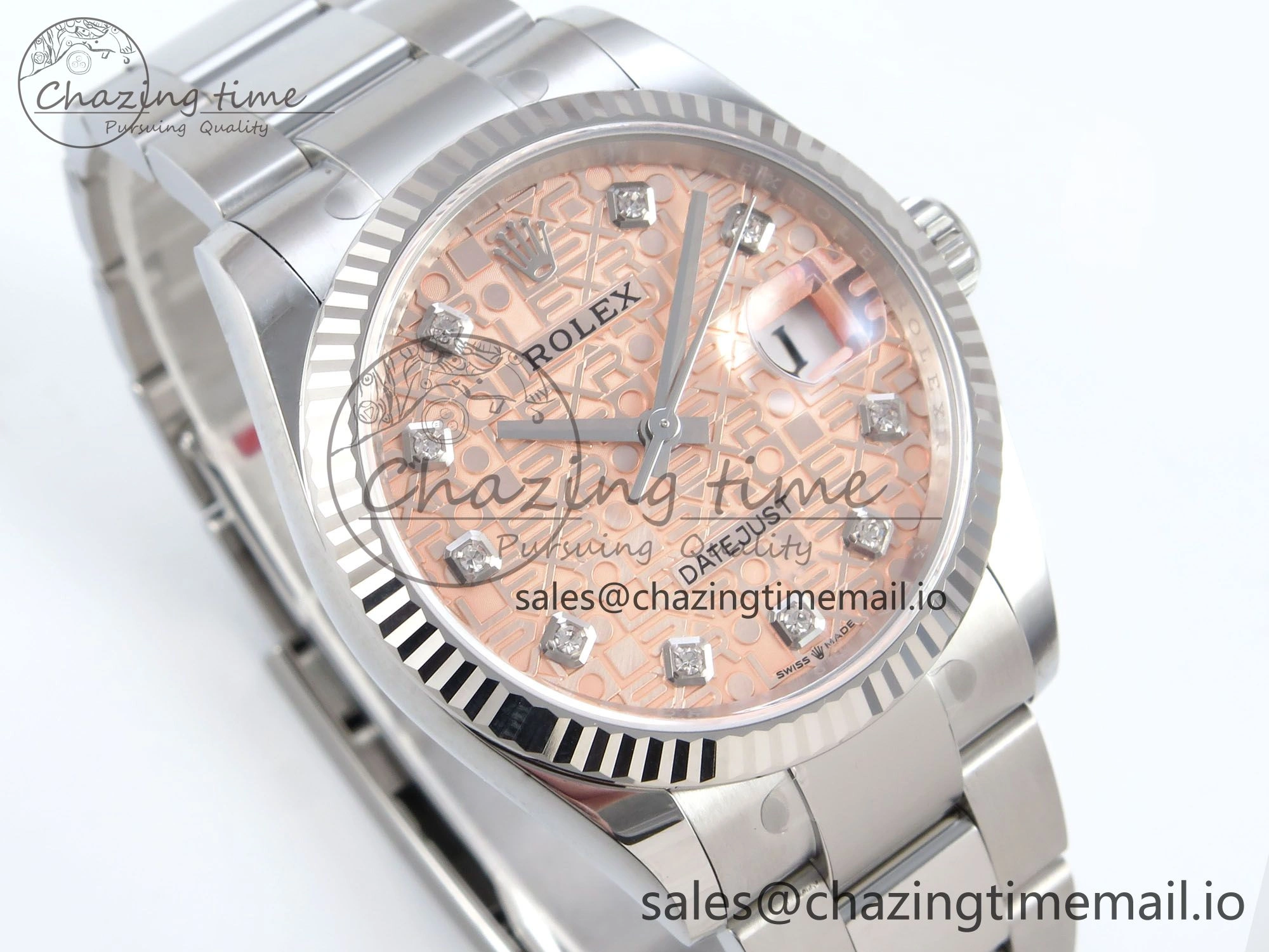 DateJust 36 126234 EWEF Best Edition Orange Pattern Diamonds Dial on Oyster Bracelet A EasyMatch 684