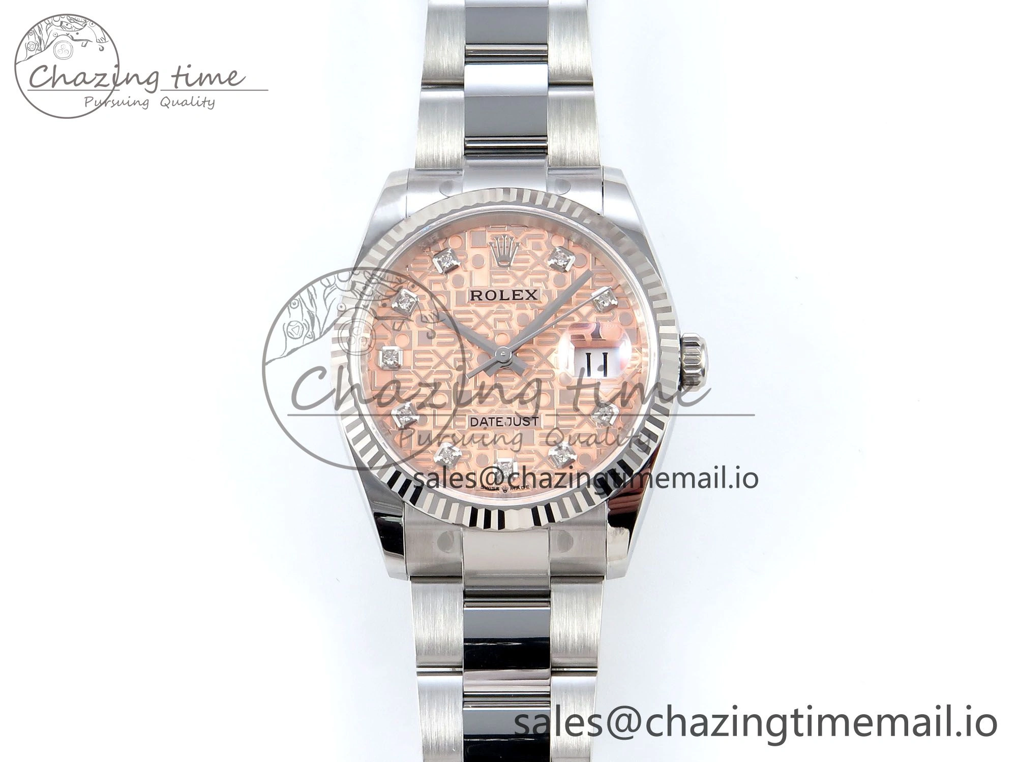 DateJust 36 126234 EWEF Best Edition Orange Pattern Diamonds Dial on Oyster Bracelet A EasyMatch 684