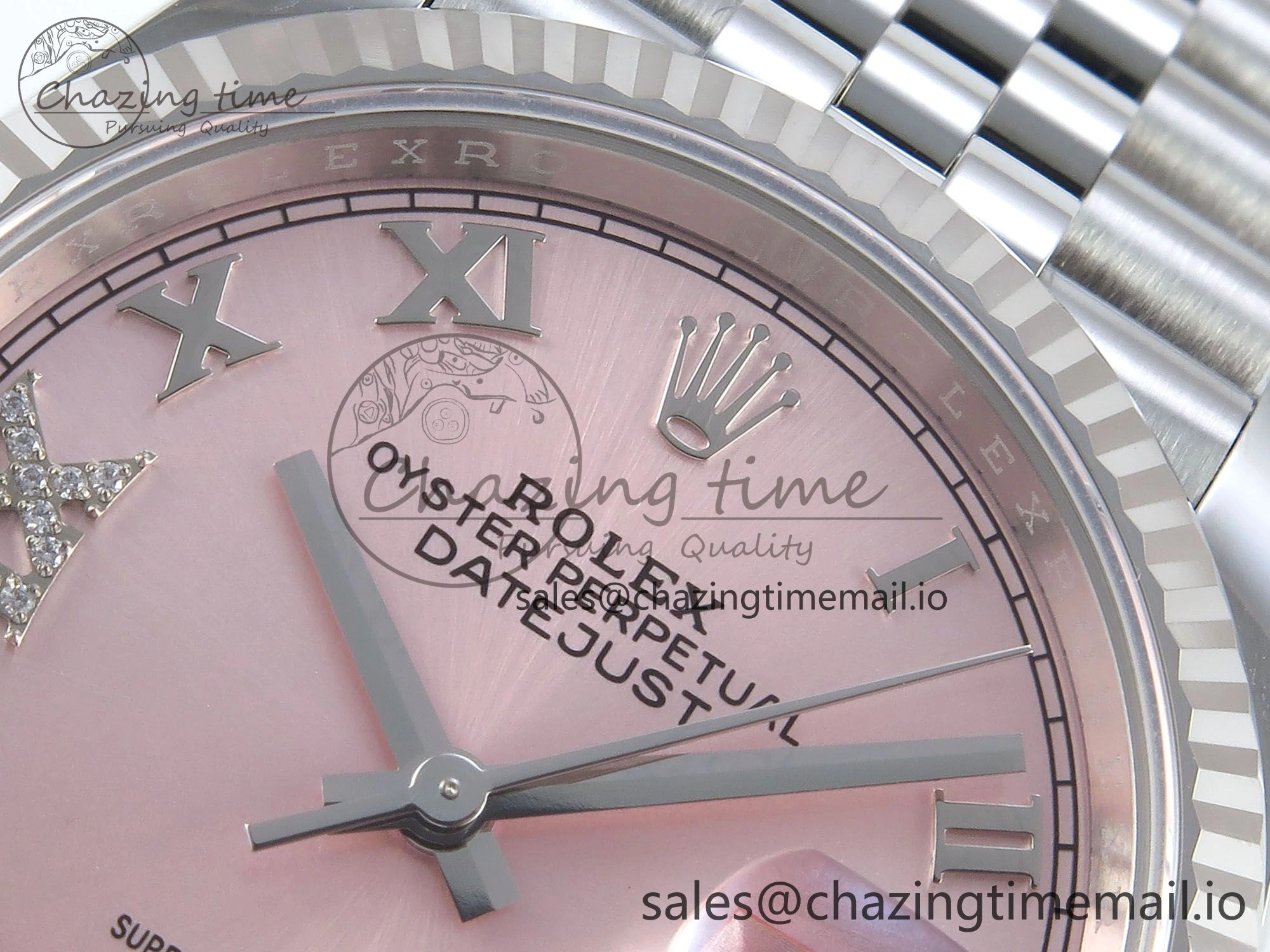 Refined DateJust 36 126234 EWEF Best Edition Pink Roman Dial on Jubilee Bracelet A 602